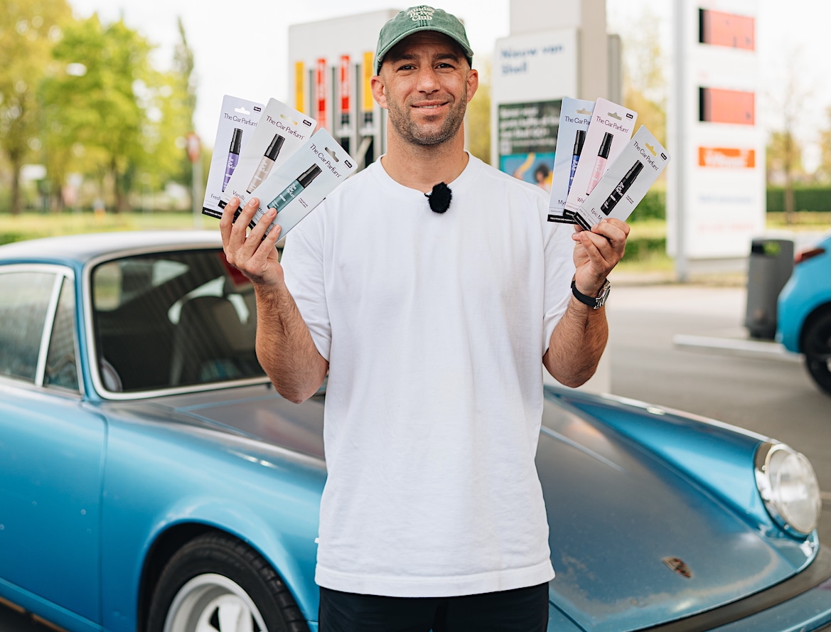 Jay-Jay Boske, founder van The Car Parfum. Fini Productions | Jay-Jay Boske, founder van The Car Parfum.