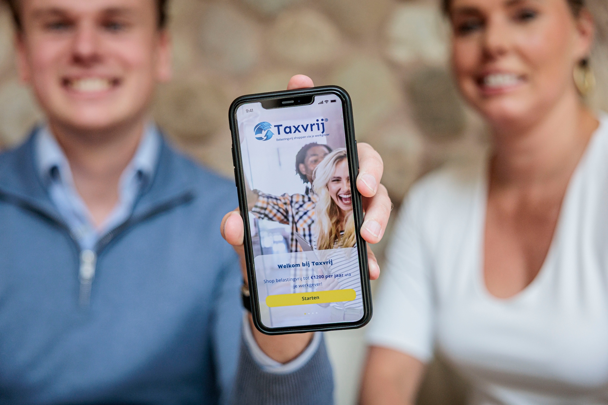 Taxvrij is sinds deze week te downloaden  Taxvrij werkt via een app, bron Emiel Muijderman