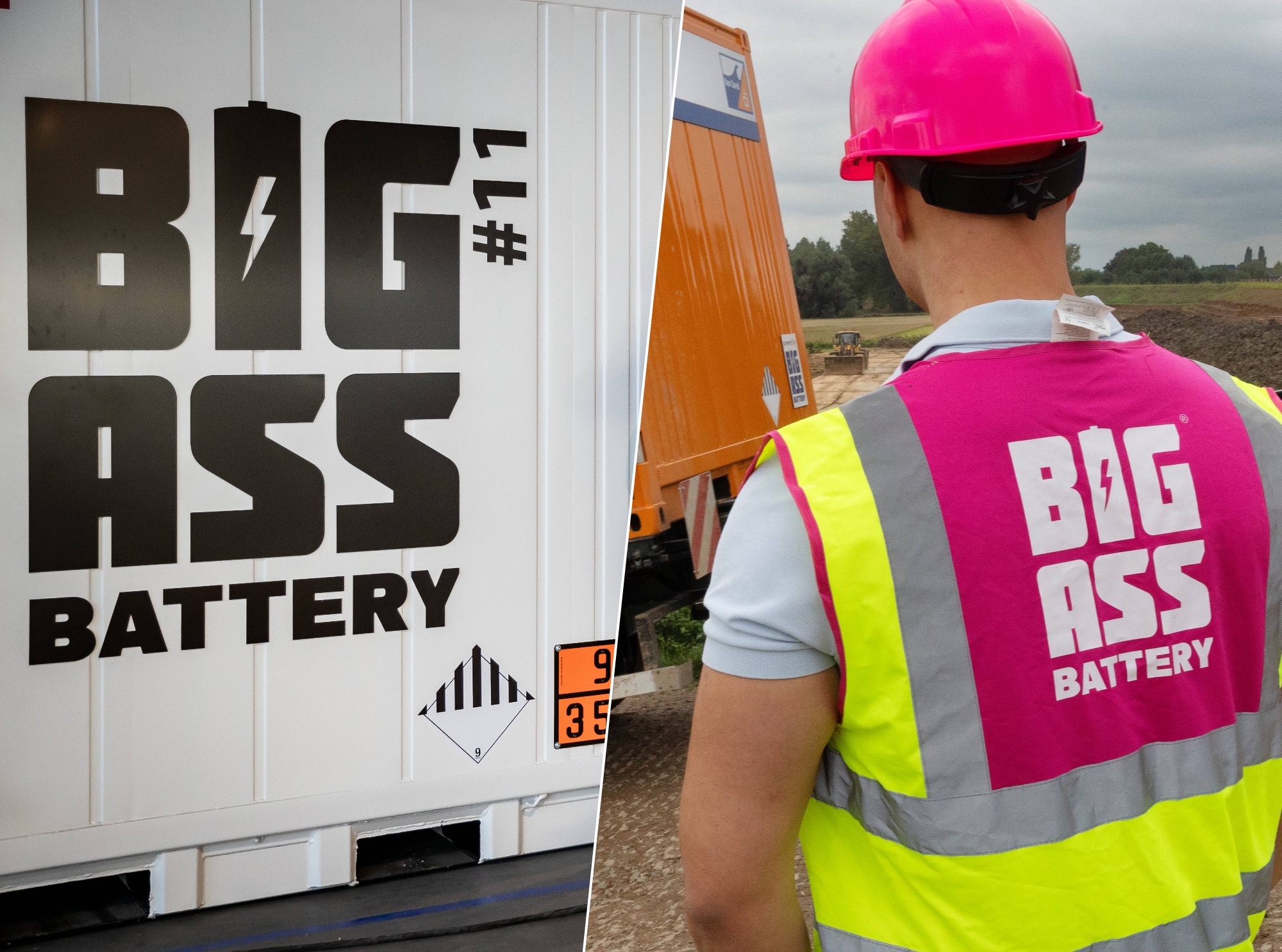 De containergrote batterijen van Big Ass Battery in Helmonden konden onder meer worden gebruikt om elektrisch aangedreven machines te voeden.  De containergrote batterijen van Big Ass Battery in Helmonden konden onder meer worden gebruikt om elektrisch aangedreven machines te voeden. Foto: DCI media/AD.