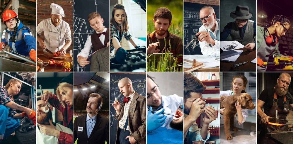 zzp’ers met uiteenlopende beroepen. Foto: Shutterstock