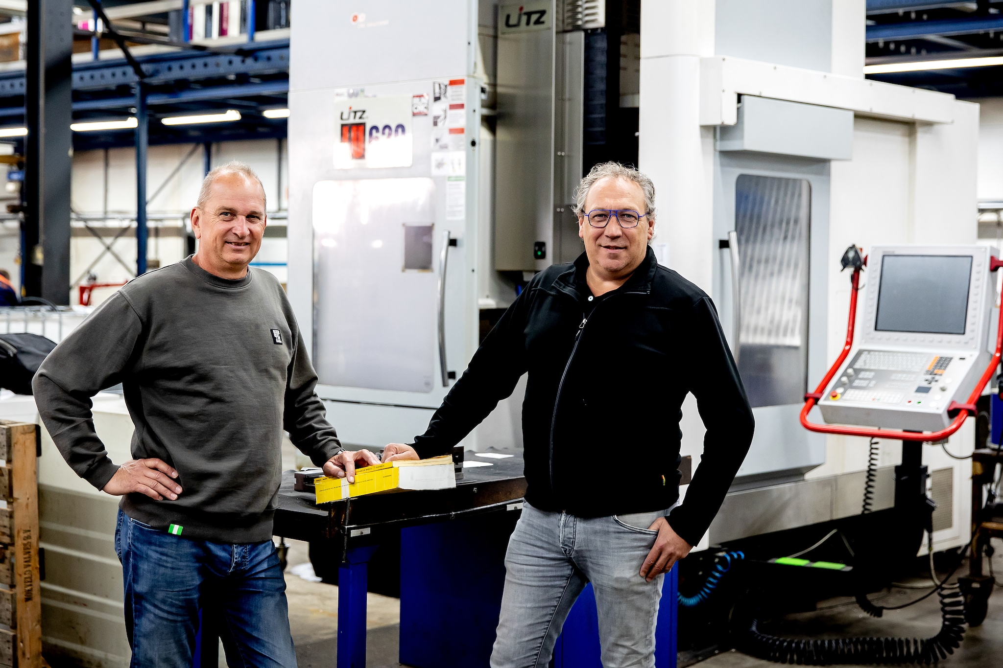 Portret van Andre Langestraat (L) en Elbert van Dalen in Capelle aan den IJssel. Foto voor de Ondernemer. Foto Bart Hoogveld Andre Langestraat (L) en Elbert van Dalen. Beeld: Bart Hoogveld