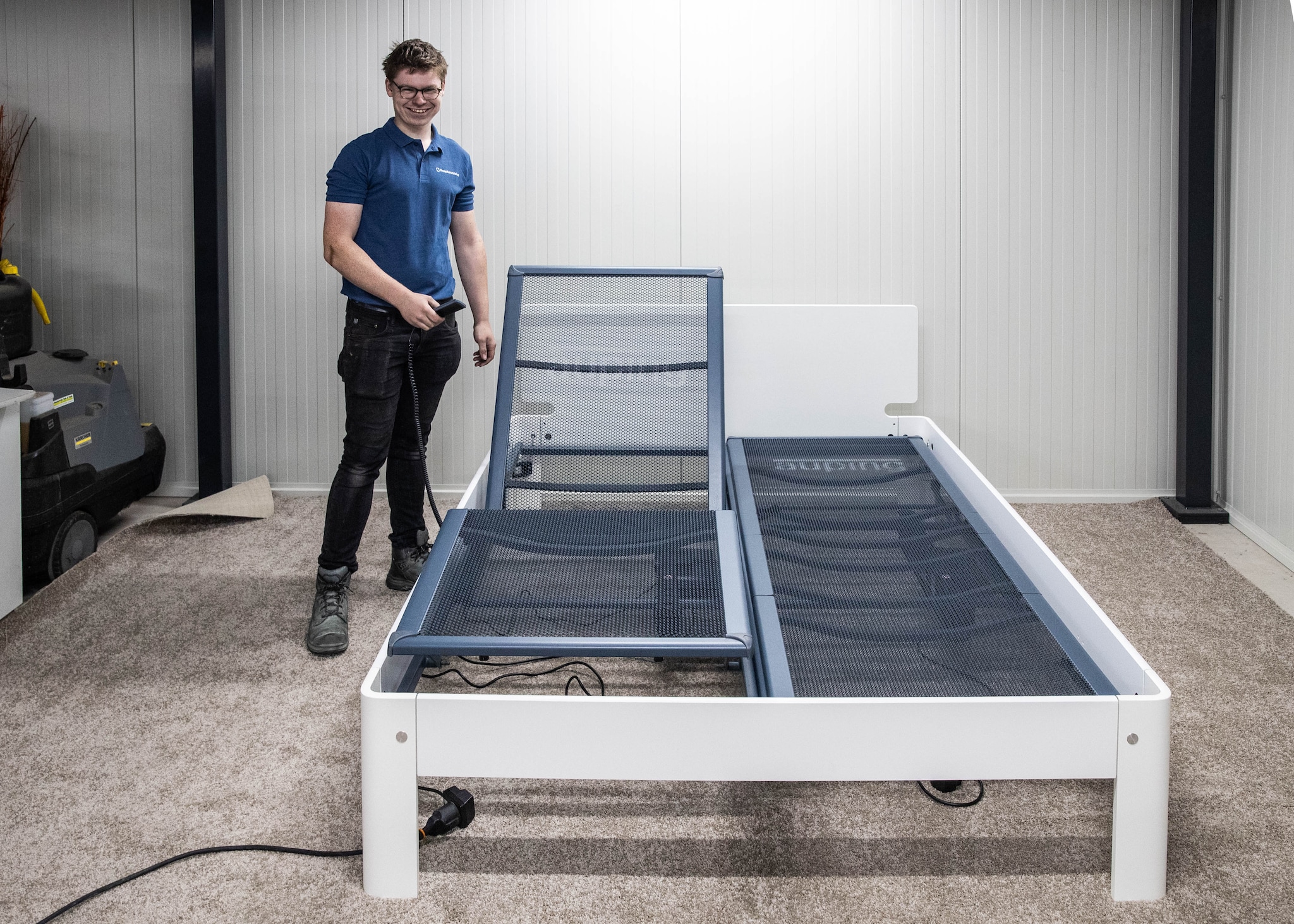 Ger bij een bed. Foto: Ronald Hissink