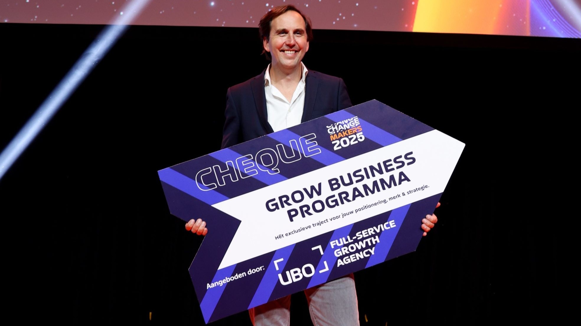 Maarten van Dijk is bekroond met de Changemaker Award 2025. Maarten van Dijk is bekroond met de Changemaker Award 2025. Eigen foto