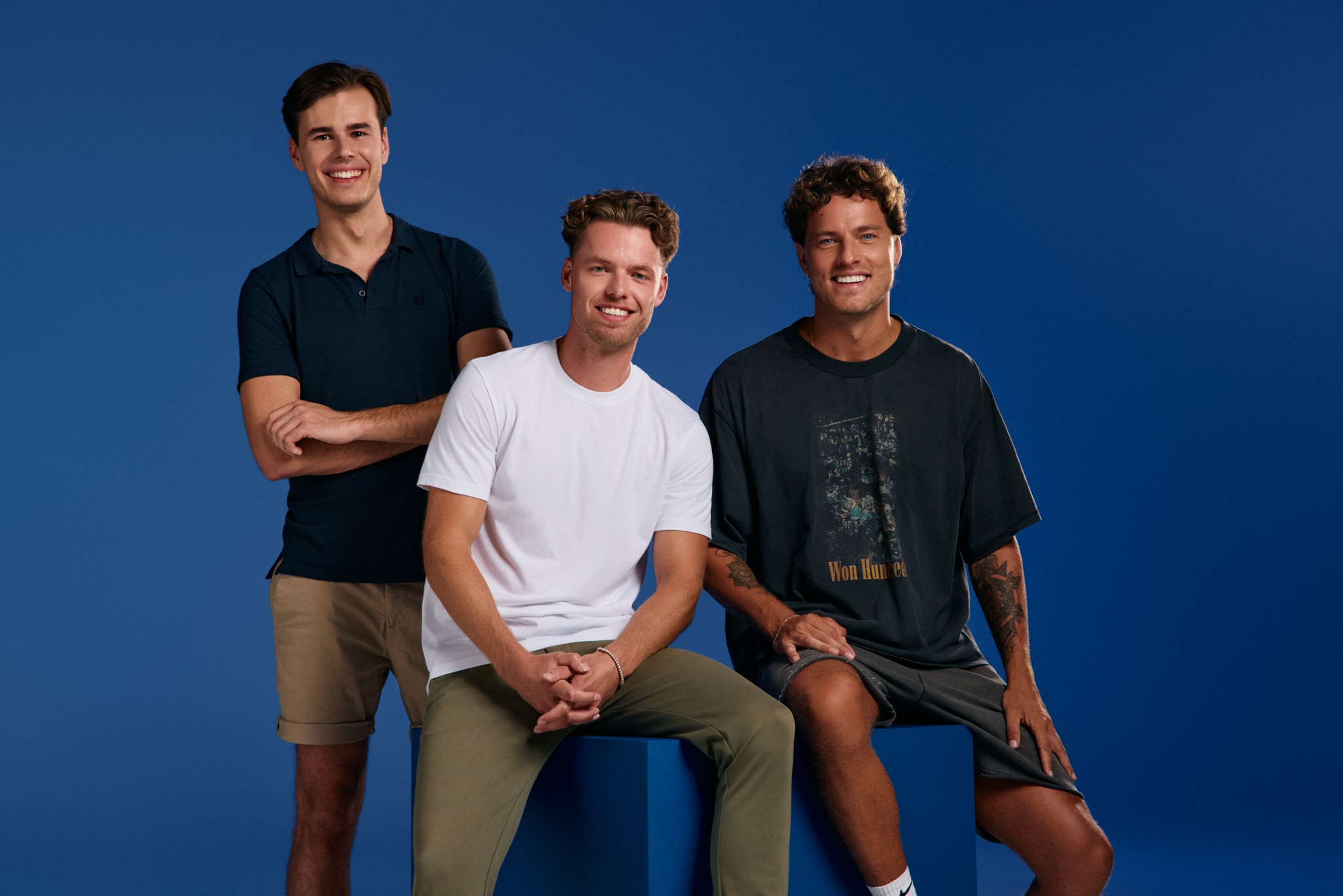 Nick Velten (rechts) met de oprichters van BOXR Max Louw (links) en Lars Bijsterbosch (midden). Nick Velten (rechts) met de oprichters van BOXR Max Louw (links) en Lars Bijsterbosch (midden). Foto: Maryn Haertel