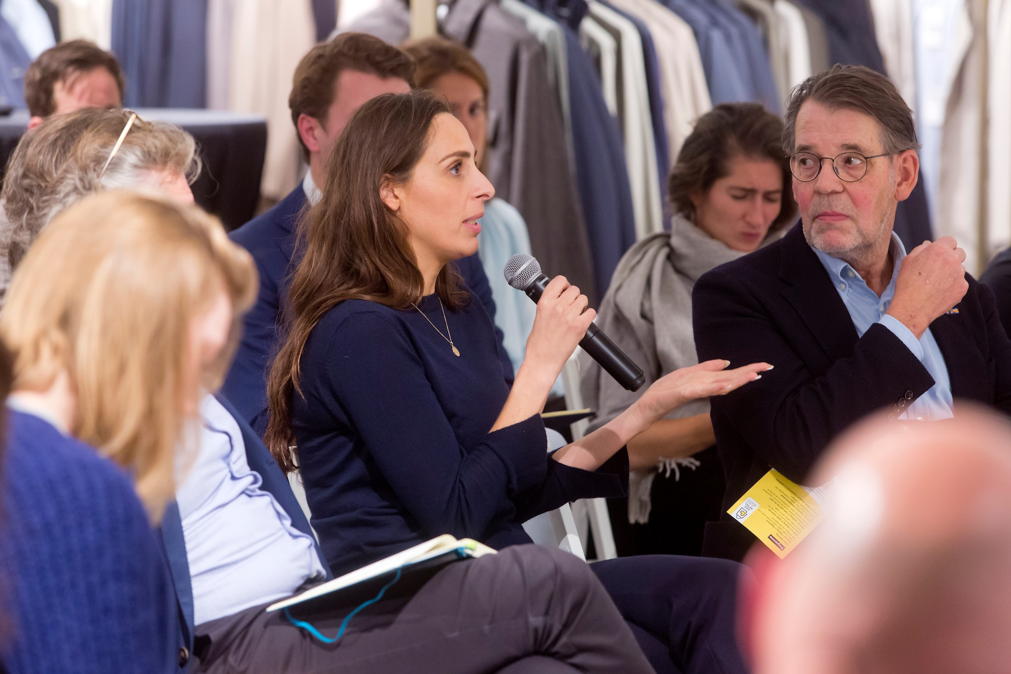 Fashionretailer Pauline Broekman is het geheel niet eens dat het minimumloon naar 18 euro moet. Foto: Jeroen Poortvliet/INretail Fashionretailer Pauline Broekman is het geheel niet eens met politieke partijen die vinden dat het minimumloon naar 18 euro per uur moet. Foto: Jeroen Poortvliet/INretail