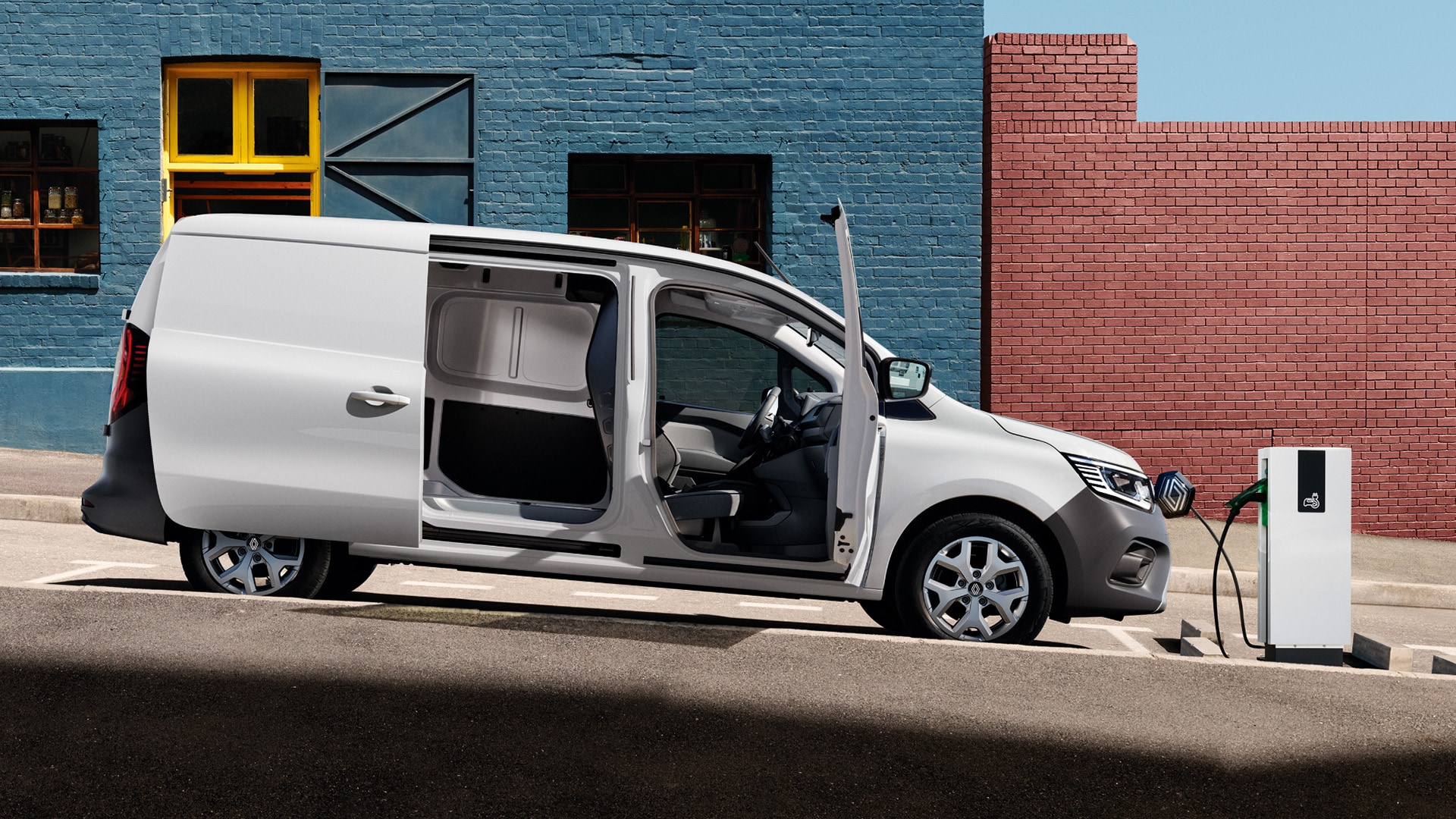 Elektrische bedrijfswagen serieus alternatief voor dieselbus. Kangoo E-Tech electric serieus alternatief voor dieselbus. Beeld Renault