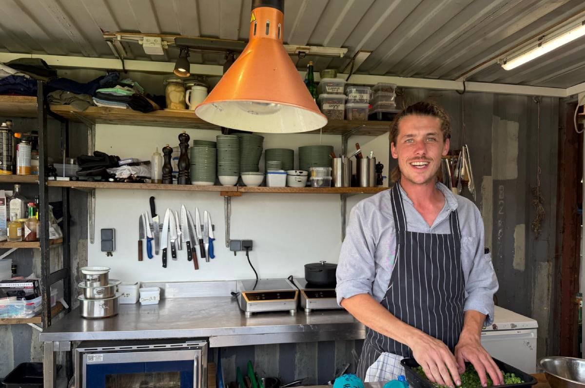 Chef-kok Sam van Berkel van restaurant Bohiem. Foto: Eigen beeld Chef-kok Sam van Berkel van restaurant Bohiem. Eigen beeld