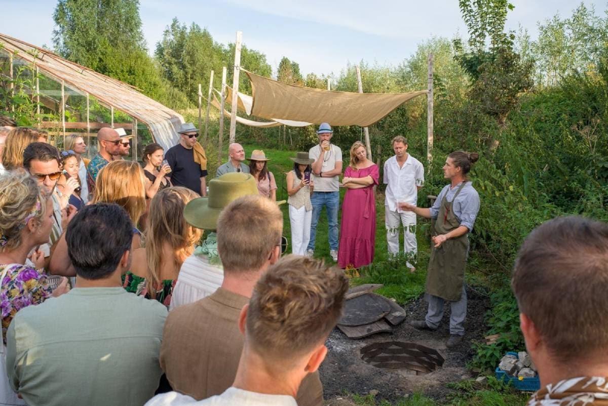 Sam van Berkel met gasten Sam van Berkel met gasten. Eigen foto
