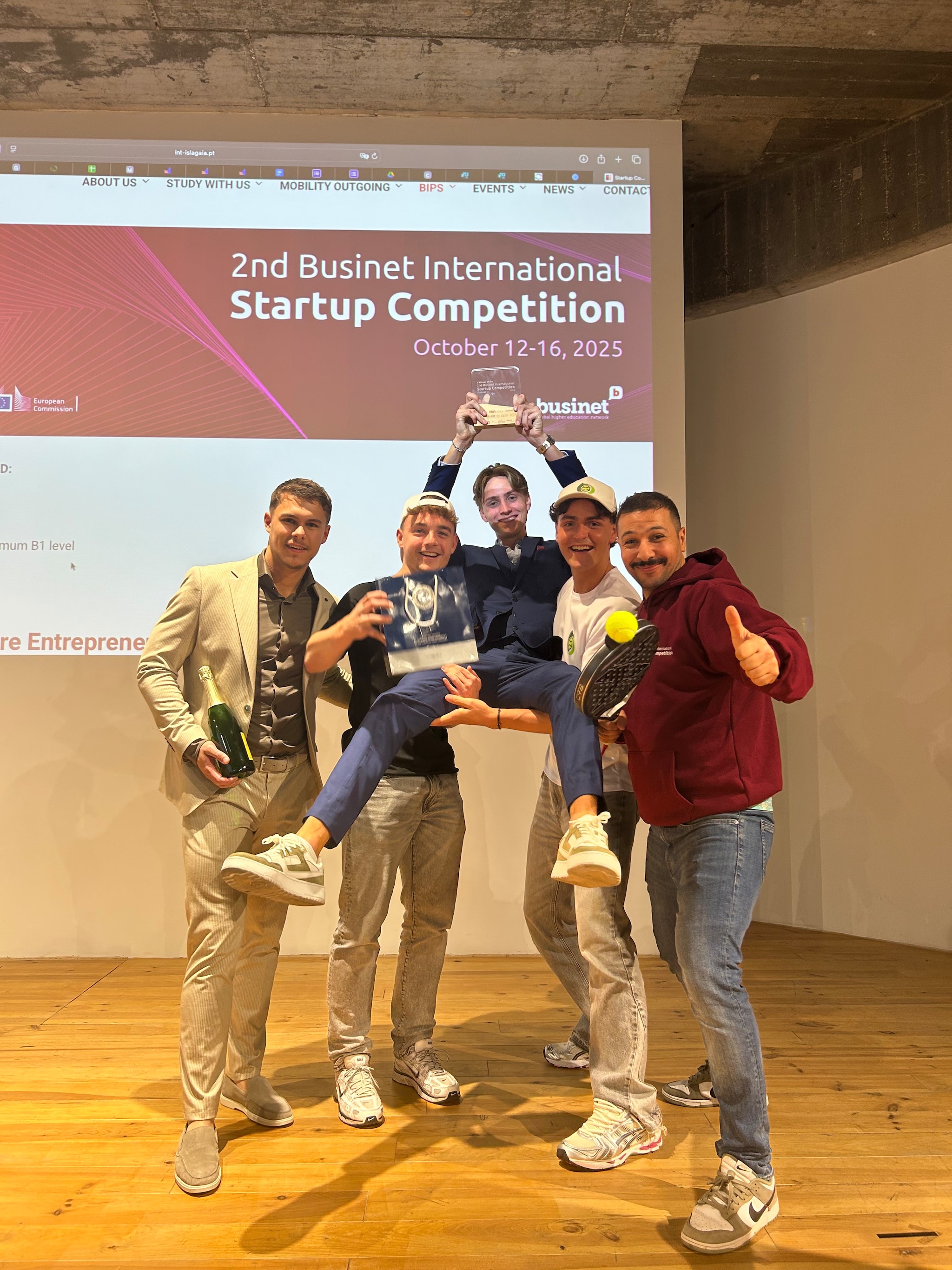 PadelGrab wint internationale pitchwedstrijd in Portugal  PadelGrab wint internationale pitchwedstrijd in Portugal. Foto: PadelGrab