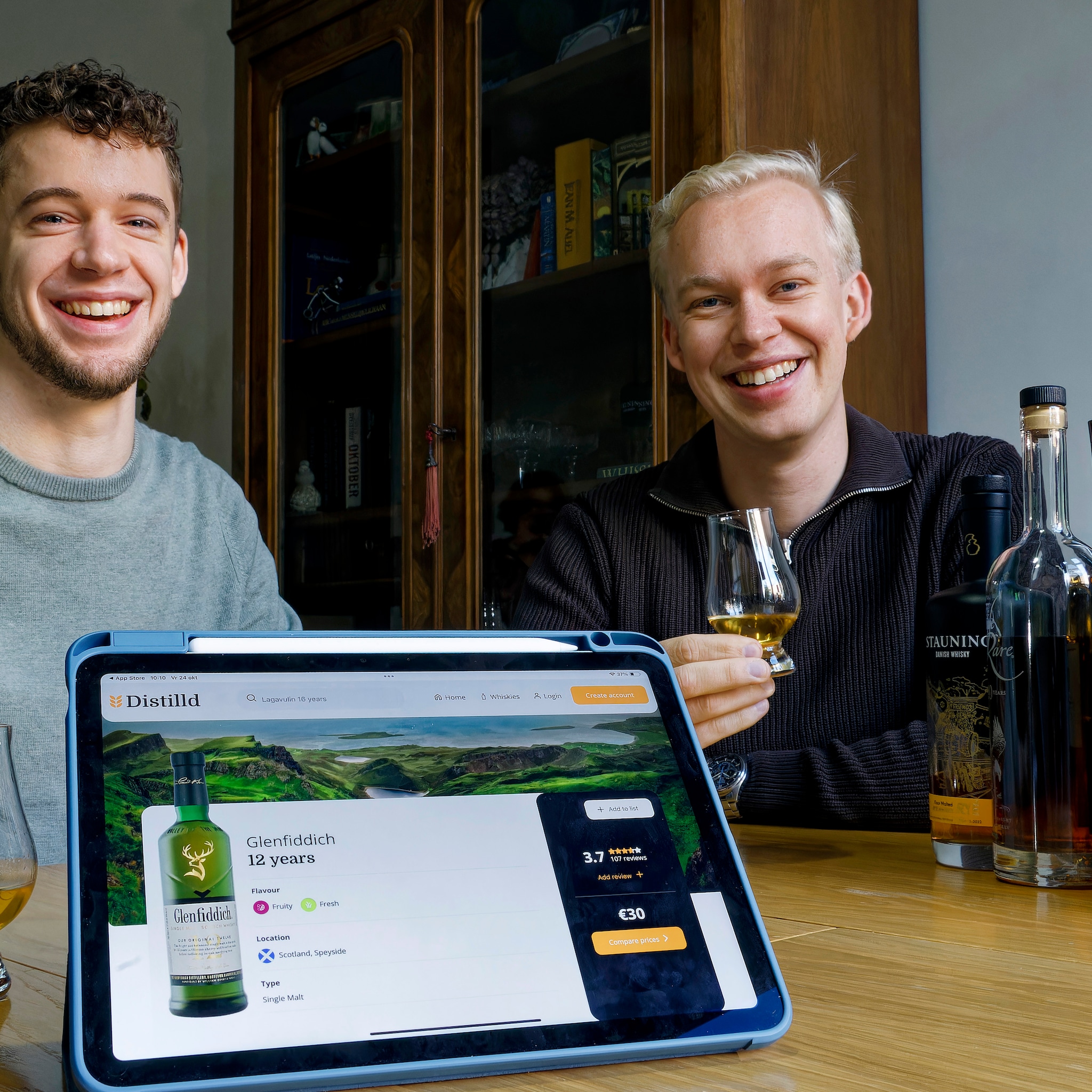 martijn fleurkens jente penterman whisky app distilld