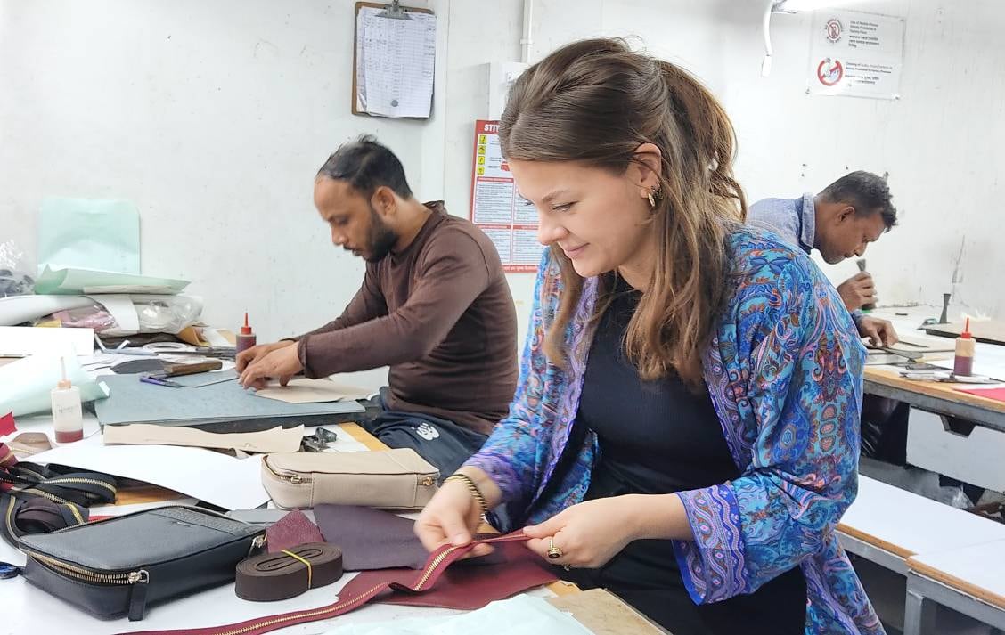 Liz van der Putten, oprichter van tassenmerk Ted Louise. Foto: eigen beeld Liz van der Putten, oprichter van tassenmerk Ted Louise. Foto: eigen beeld