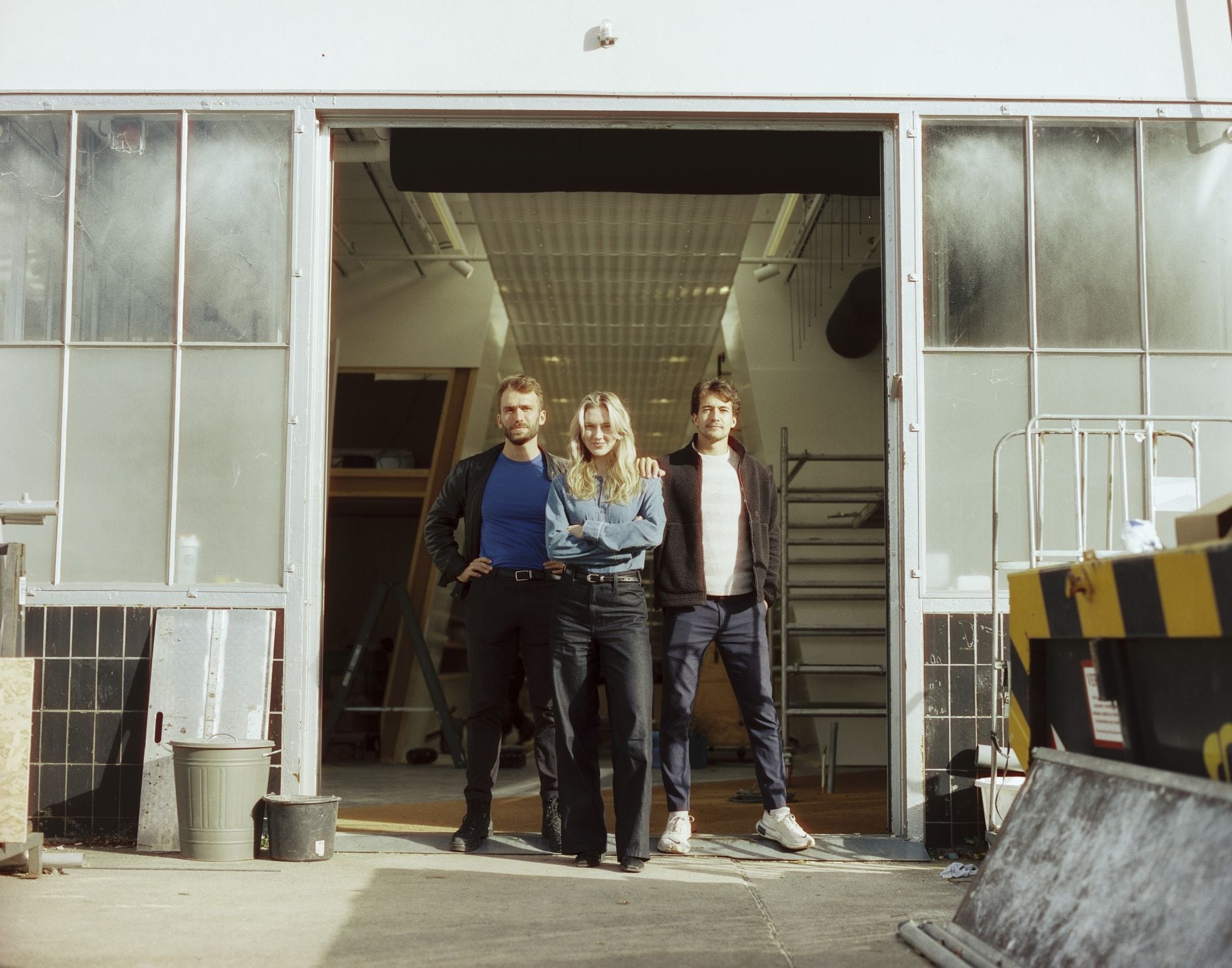 Upfront-ceo Mark de Boer (links) met een deel van zijn team. Foto: Mark Vermeule Upfront-ceo Mark de Boer (links) met een deel van zijn team. Foto: Mark Vermeule