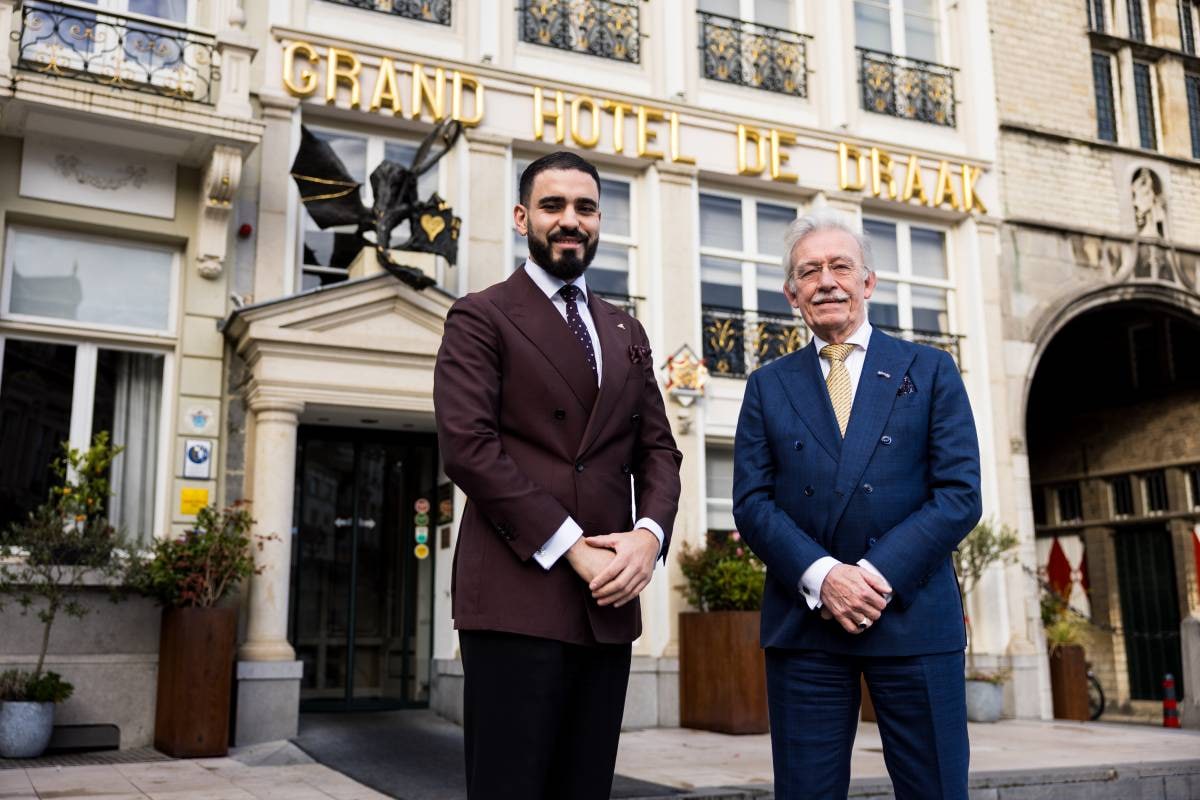 Imad El Khalfioui en Frans Hazen voor Grand Hotel De Draak Foto: Christian Keijsers Imad El Khalfioui en Frans Hazen voor Grand Hotel De Draak Foto: Christian Keijsers