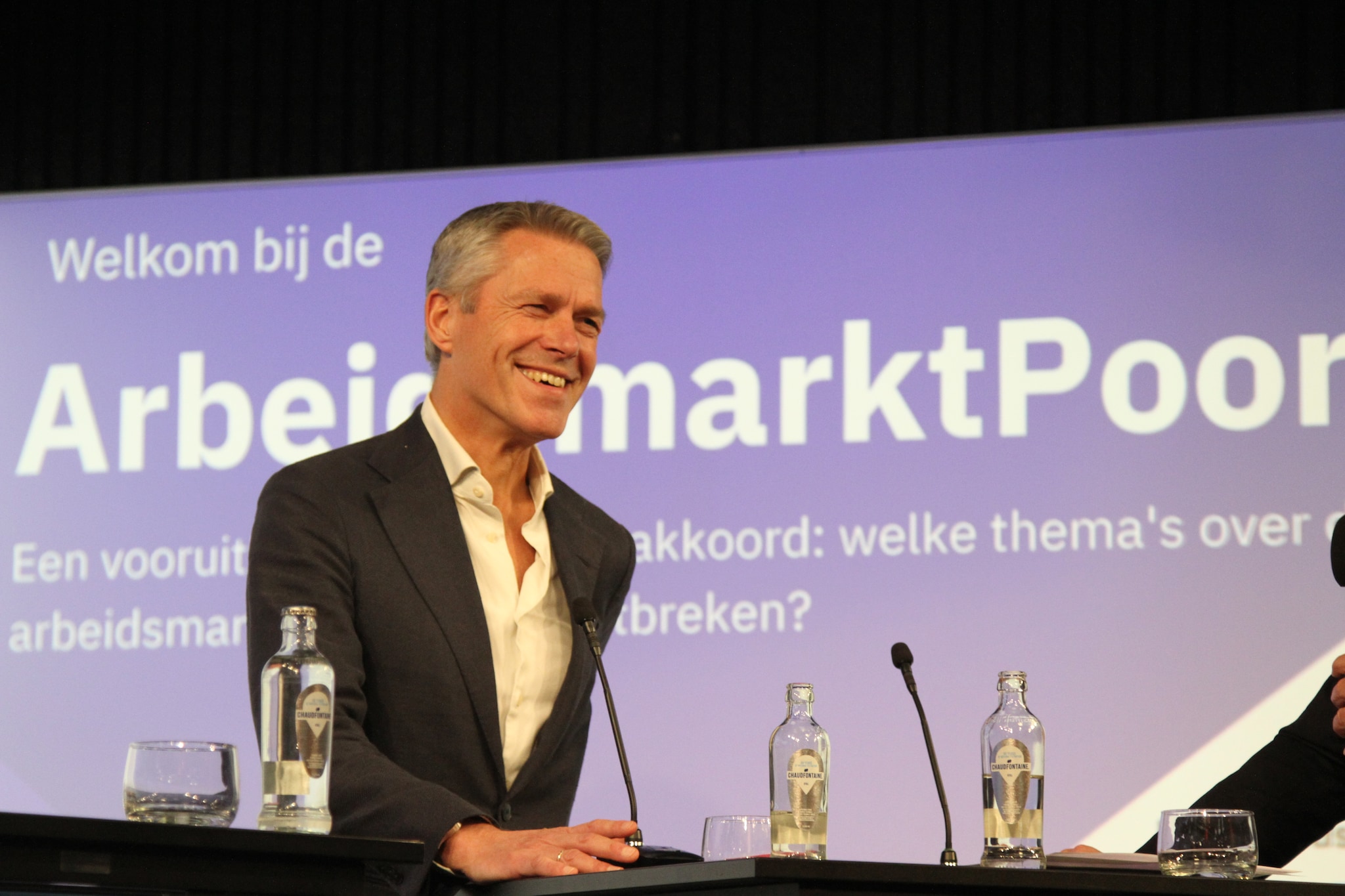 Ondernemer Michiel Muller (Picnic) sprak tijdens de ArbeidsmarktPoort. Foto: ONL Ondernemer Michiel Muller (Picnic) sprak tijdens de ArbeidsmarktPoort. Foto: ONL