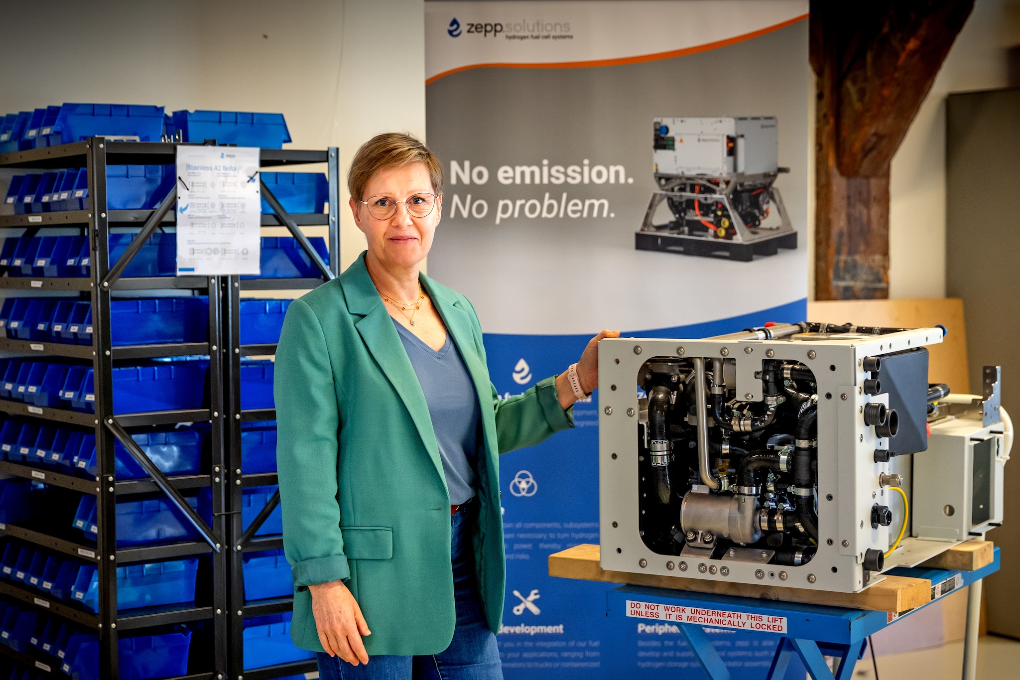 Portret van Jacqueline Spaans, HR manager bij Zepp Solutions in Delft. Foto voor de Ondernemer. Foto Bart Hoogveld Portret van Jacqueline Spaans, HR manager bij Zepp Solutions in Delft. Foto voor de Ondernemer. Foto Bart Hoogveld