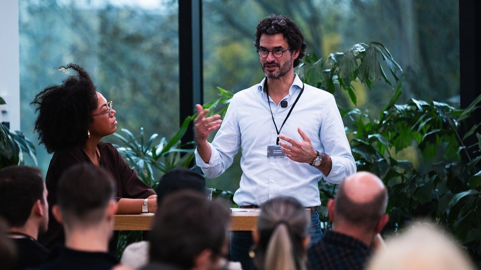 Beeld van Grow Today, een evenement voor (jonge) e-commerce-ondernemers die willen groeien. Ondernemer en investeerder Jan-Willem van Boeckel tijdens Grow Today, een evenement voor (jonge) e-commerce-ondernemers die willen groeien. Foto: Fred Vermeij