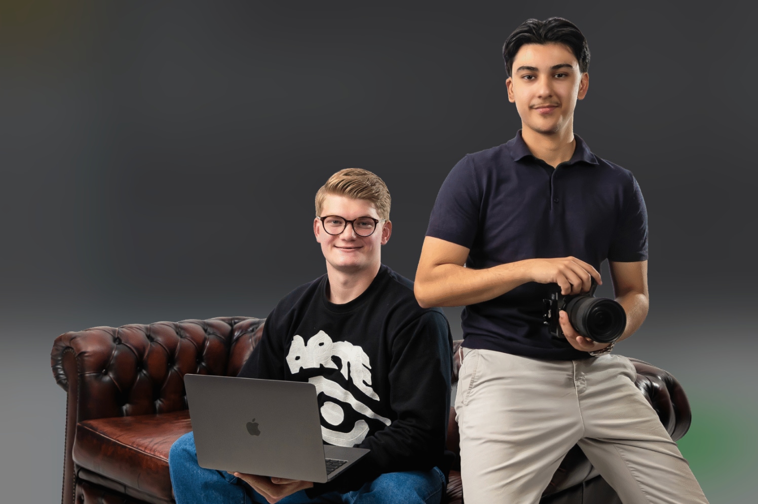 Jonge ondernemers Mart en Khisraw. Foto: eigen beeld Jonge ondernemers Mart en Khisraw. Foto: eigen beeld