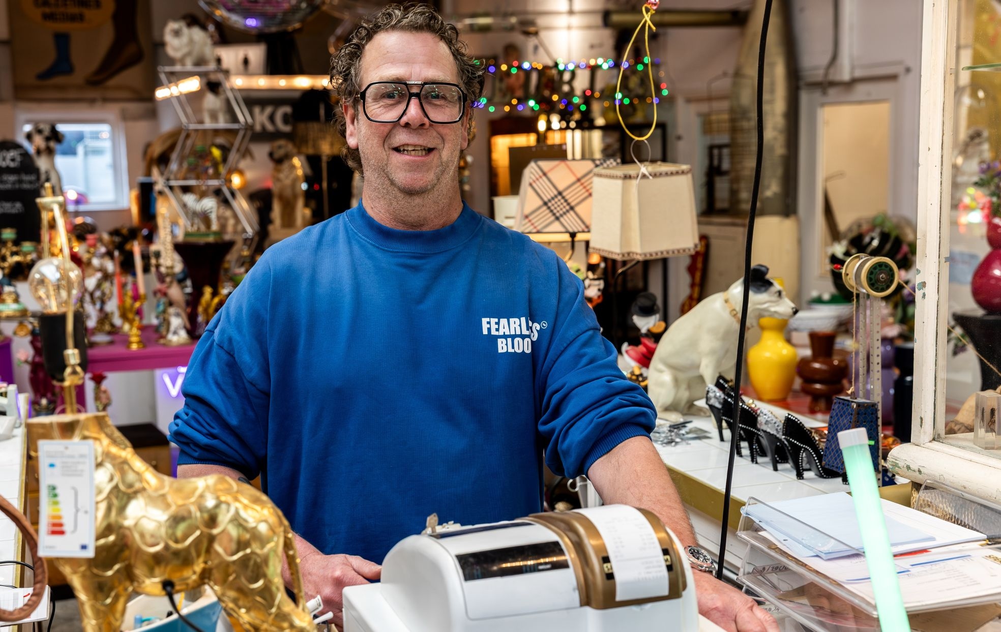 Jeroen Speksnijder, eigenaar van ‘De Leukste Winkel van Nederland’. Jeroen Speksnijder, eigenaar van ‘De Leukste Winkel van Nederland’. Foto: Elise Latour