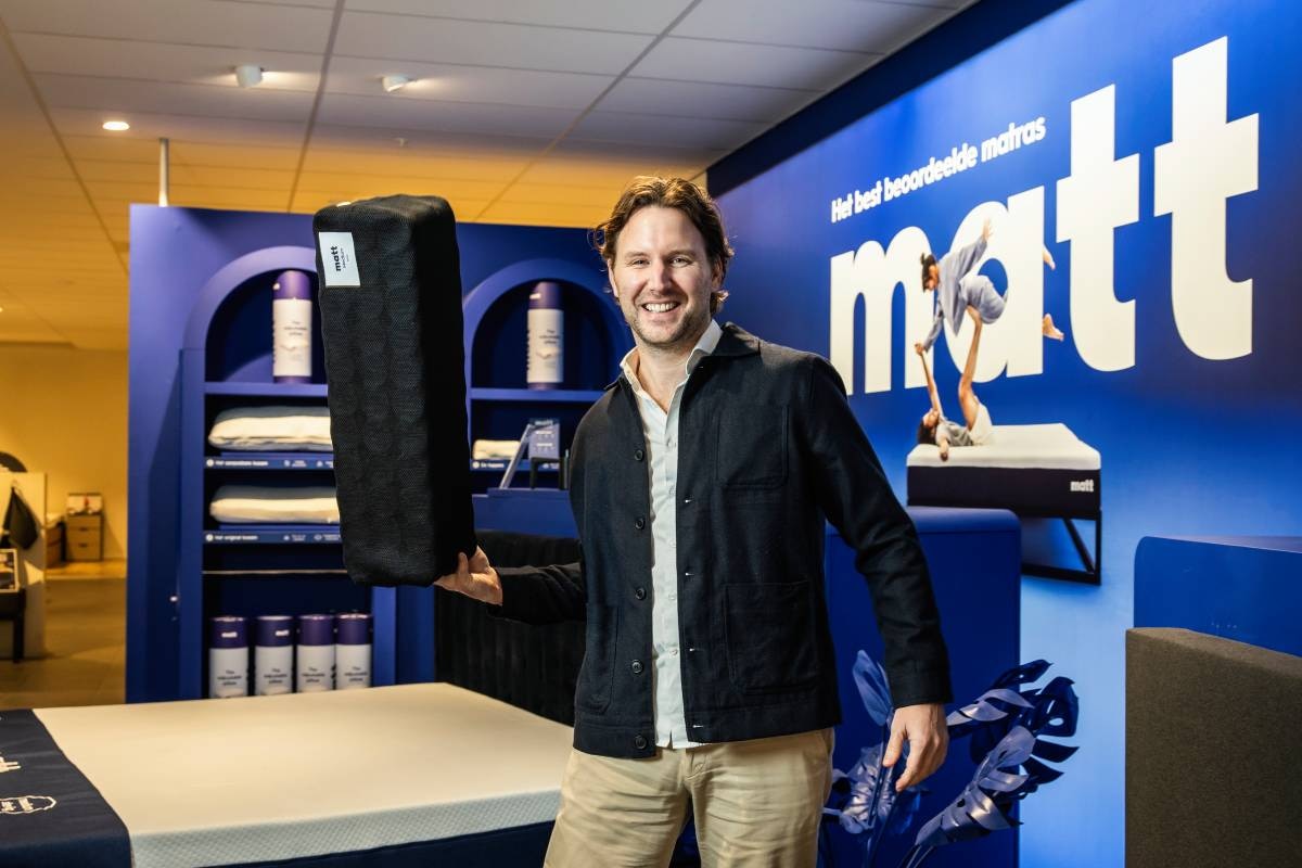 Joep Verbunt, oprichter van Matt Sleeps. Foto: Inge Dingena Mol Joep Verbunt, oprichter van Matt Sleeps. Foto: Inge Dingena Mol