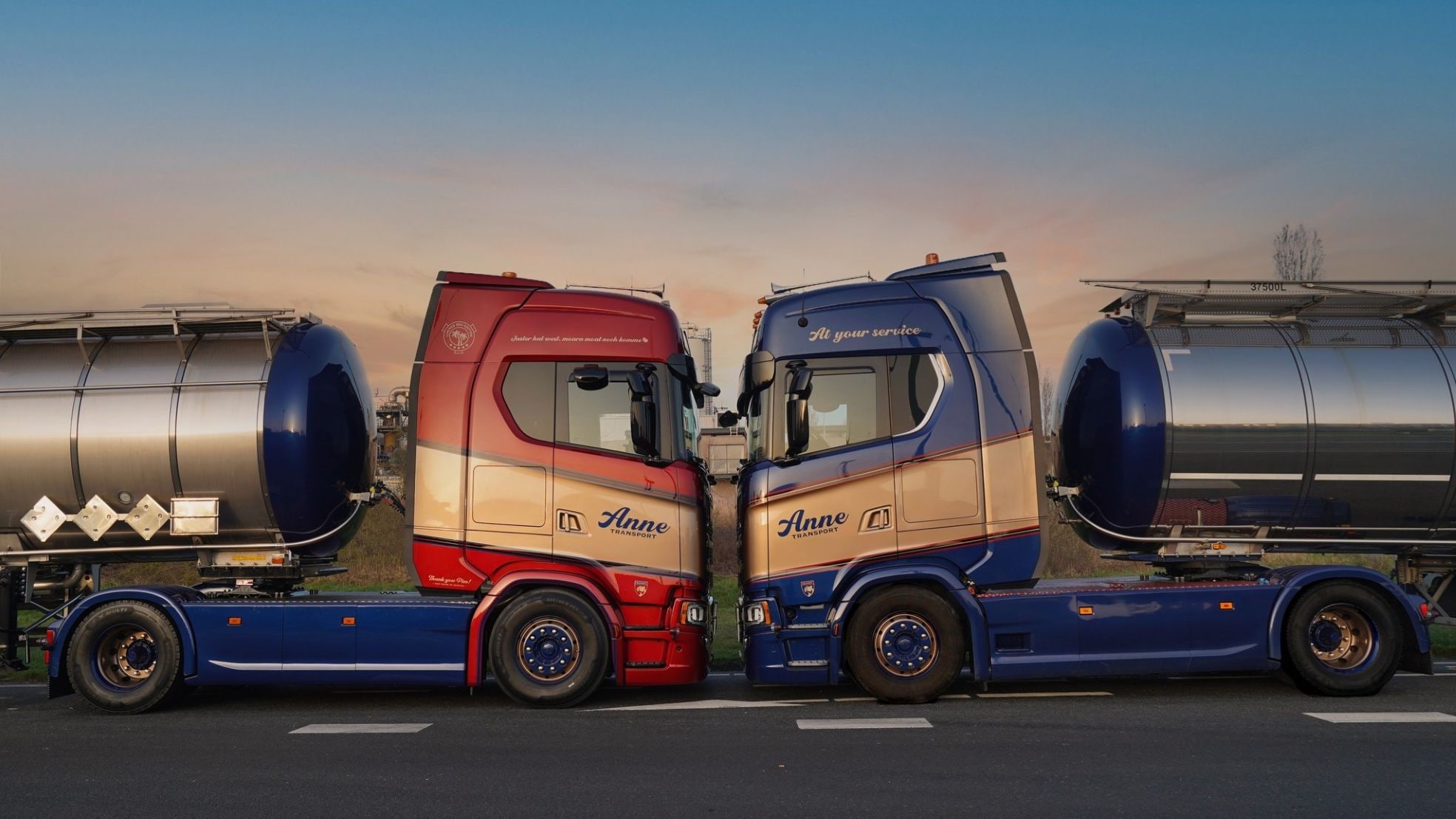 Trucks van Anne Transport. Trucks van Anne Transport. Eigen foto