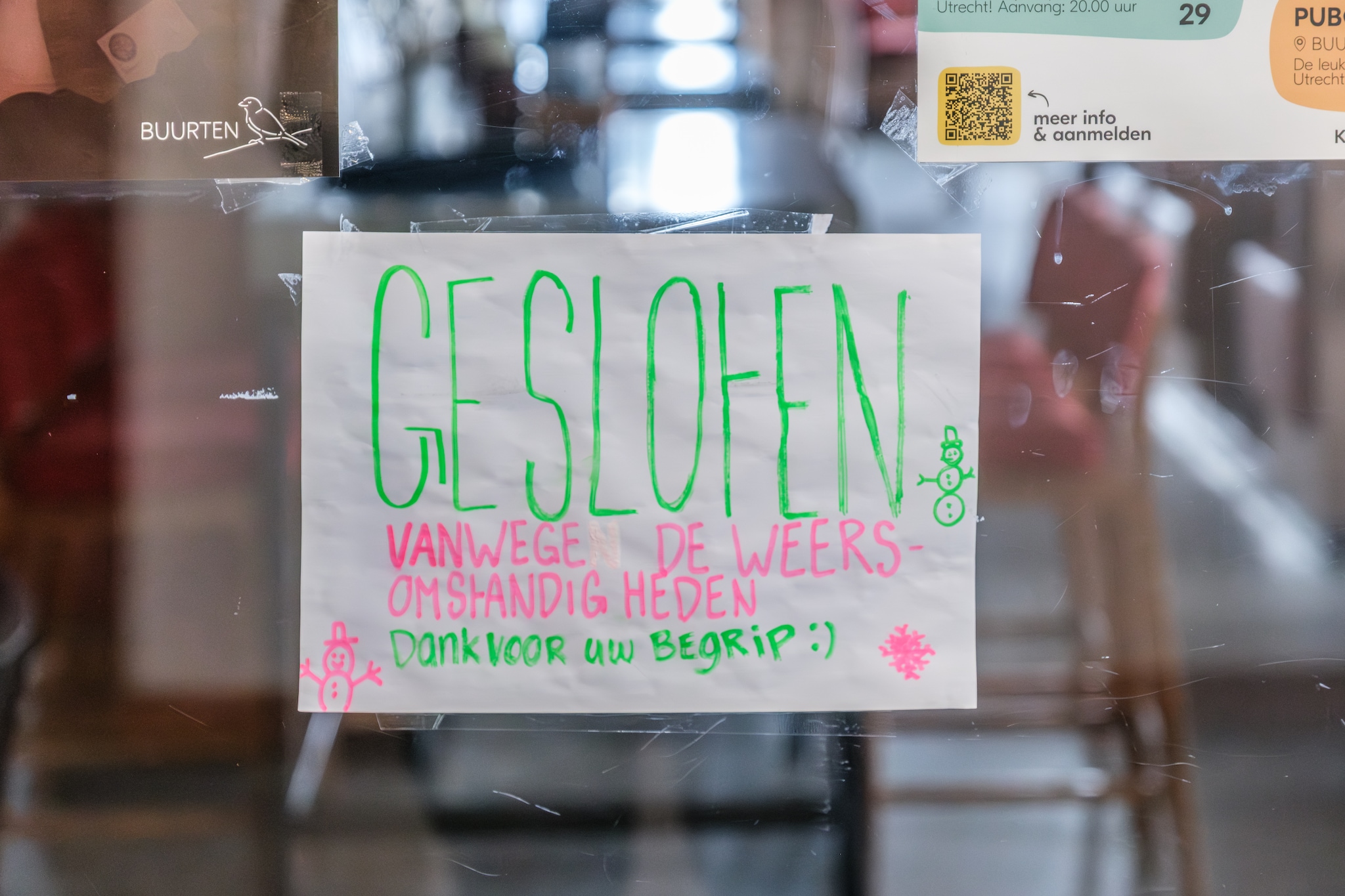 Een gesloten etablissement in Utrecht. Foto: Jelle Verhoeks Een gesloten etablissement in Utrecht. Foto: Jelle Verhoeks