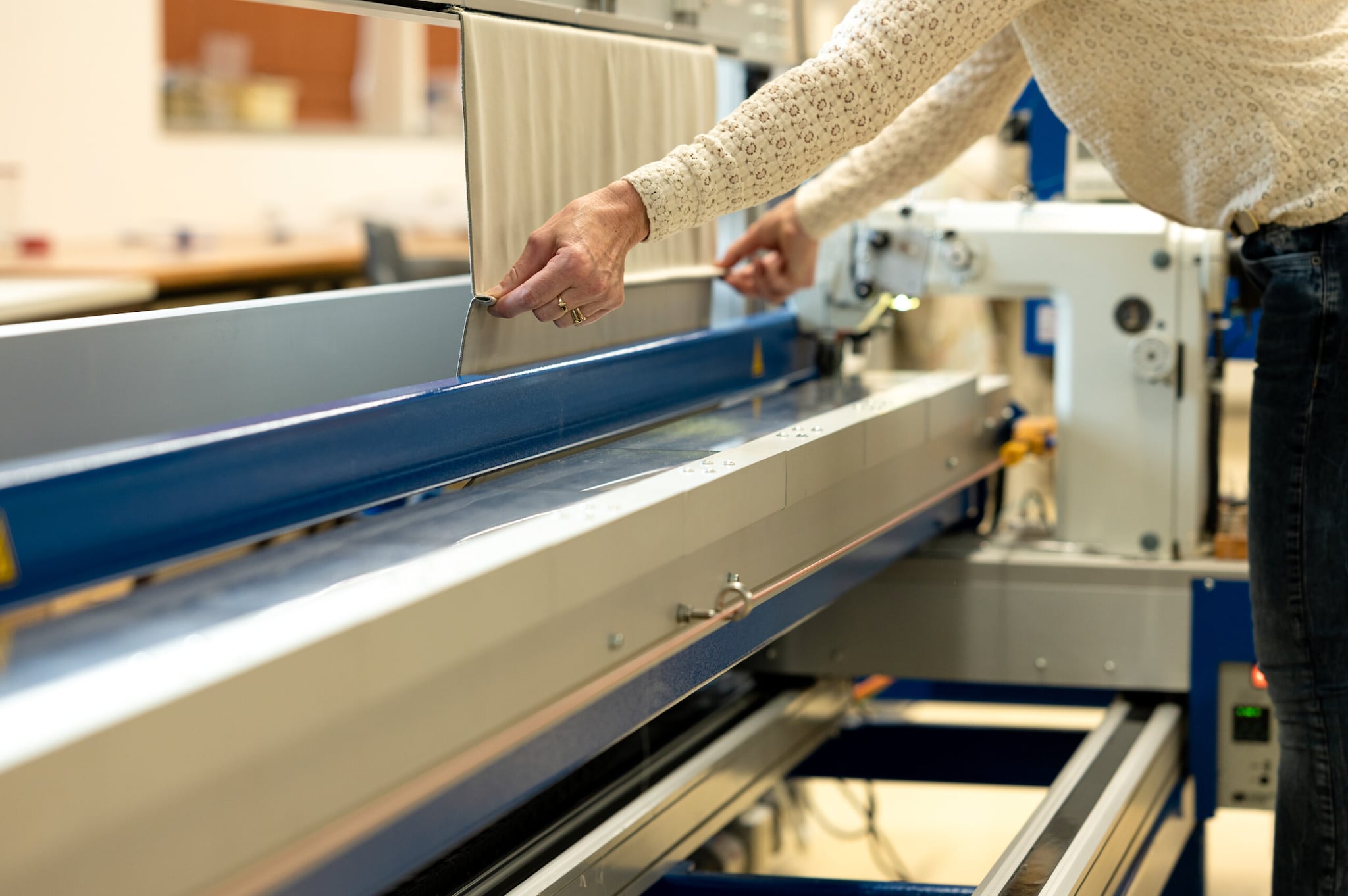 Harotex Helmond maakt onder meer gordijnen. Harotex Helmond maakt onder meer gordijnen. Foto: Harotex