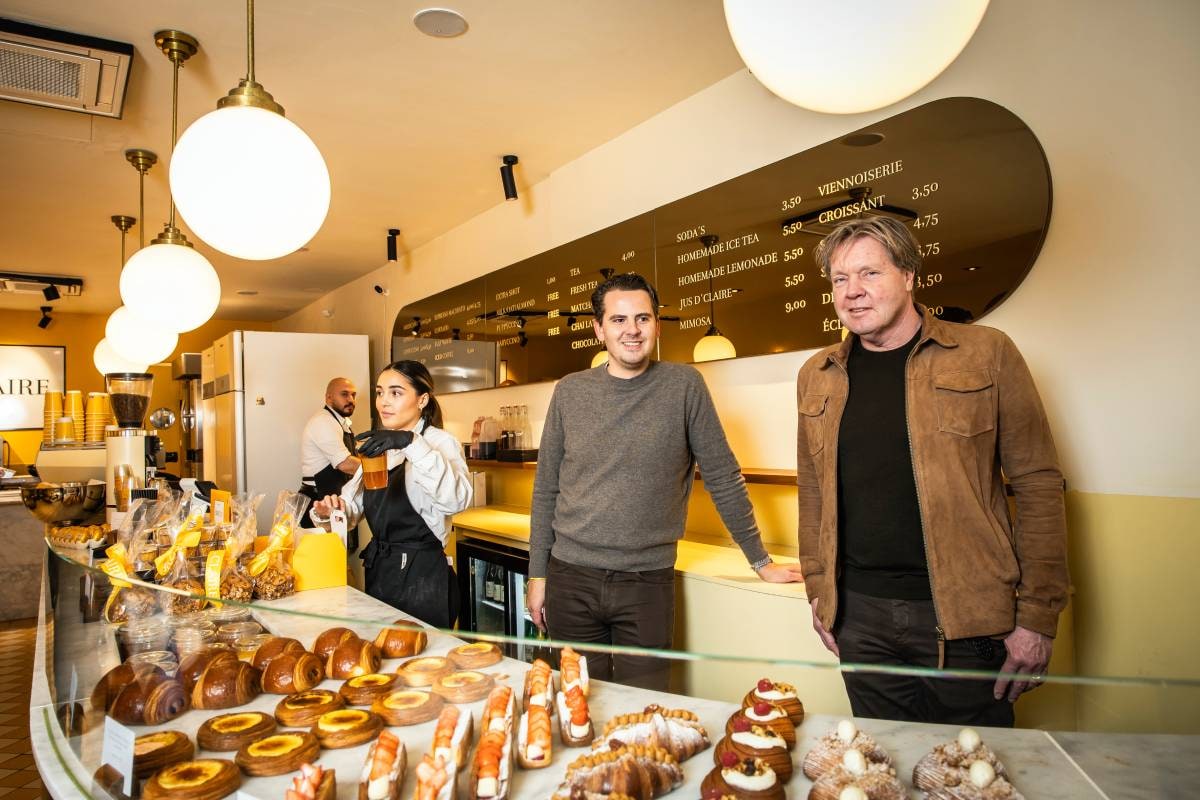 Ewout de Jong en Frank Wesseling van et CLAIRE patisserie. Foto: Dingena Mol Ewout de Jong en Frank Wesseling van et CLAIRE patisserie. Foto: Dingena Mol