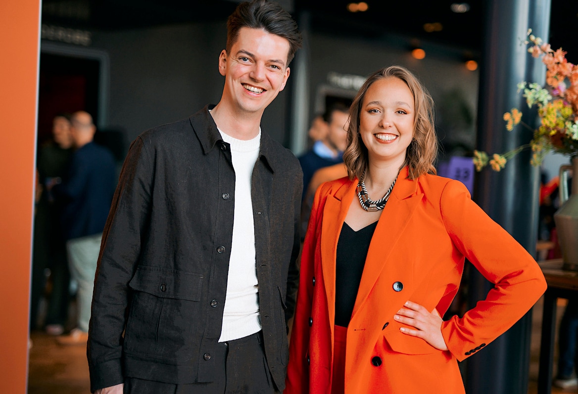 Renko Schipper en Margit Pijpker, eigenaren Snack with Benefits. Renko Schipper en Margit Pijpker, eigenaren Snack with Benefits.