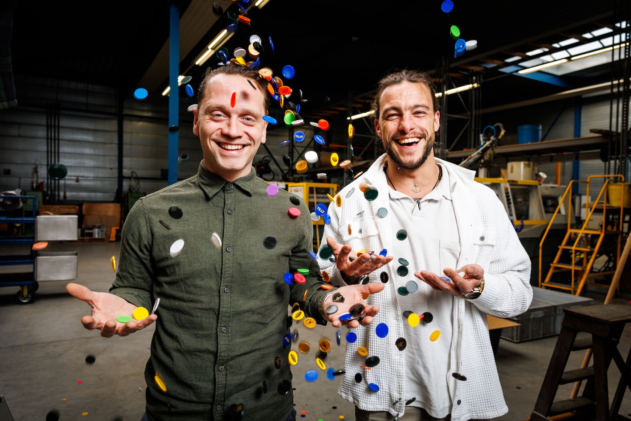 De directeuren van Damen Plastics, Glenn Damen (rechts) en Nicky Smolenaers. Foto Jules van Iperen/Pix4Profs De directeuren van Damen Plastics, Glenn Damen (rechts) en Nicky Smolenaers. Foto Jules van Iperen/Pix4Profs Foto: Jules van Iperen/Pix4Profs