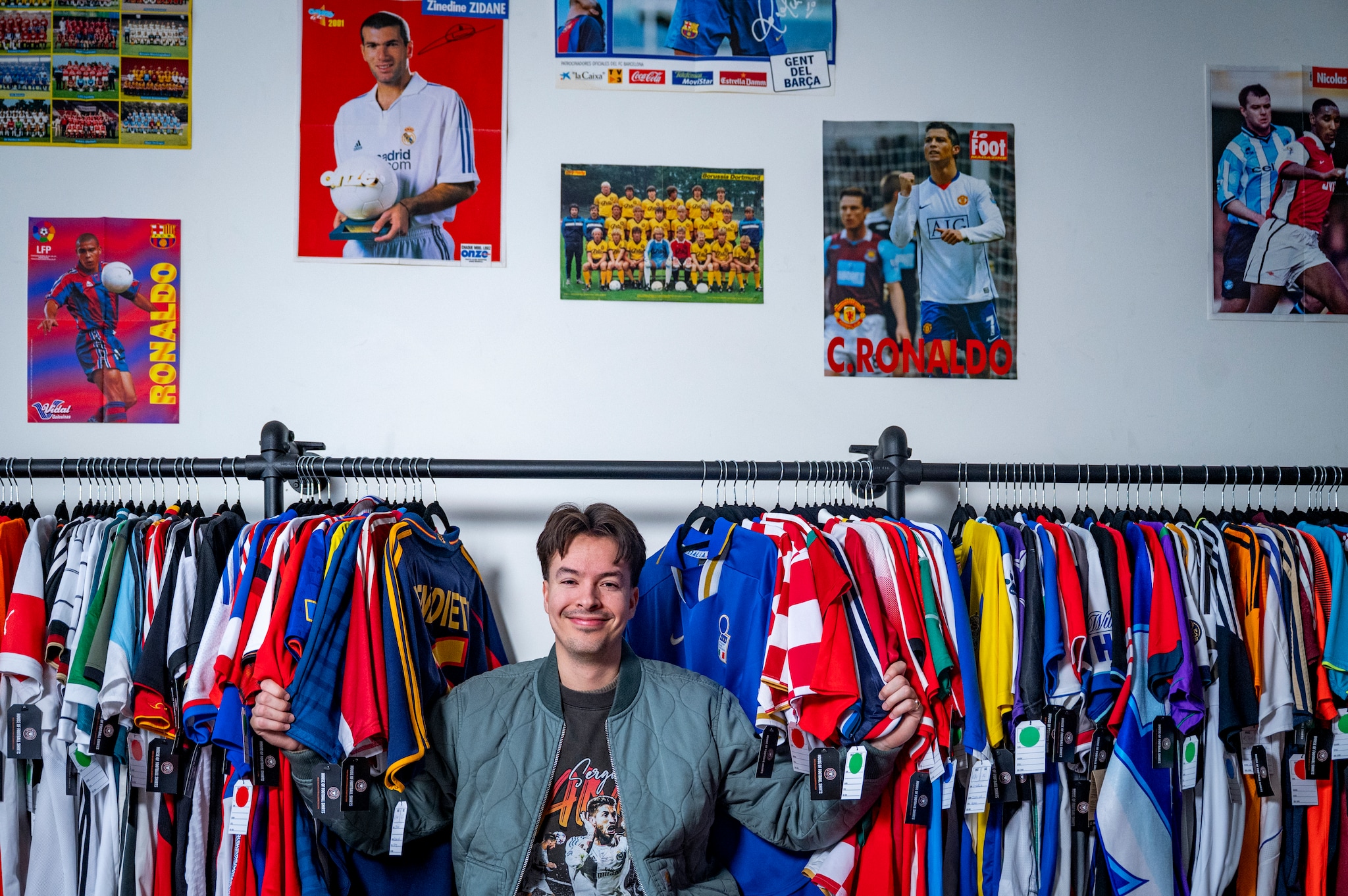 House of Football Shirts van Dylan Hayes Ramos. Foto: Daniella van Bergen House of Football Shirts van Dylan Hayes Ramos. Foto: Daniella van Bergen