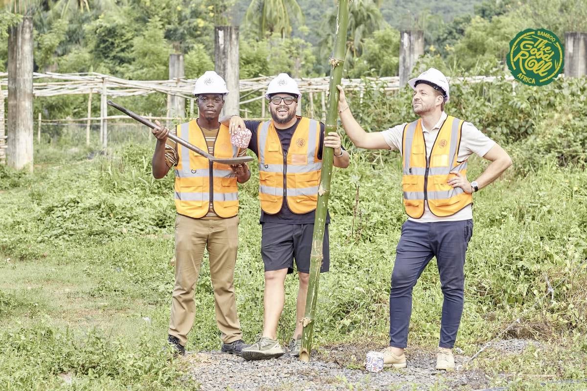 Oprichters van The Good Roll: Melle Schellekens (midden) en Sander de Klerk (rechts). Foto: eigen beeld  Oprichters van The Good Roll: Melle Schellekens (midden) en Sander de Klerk (rechts). Foto: eigen beeld
