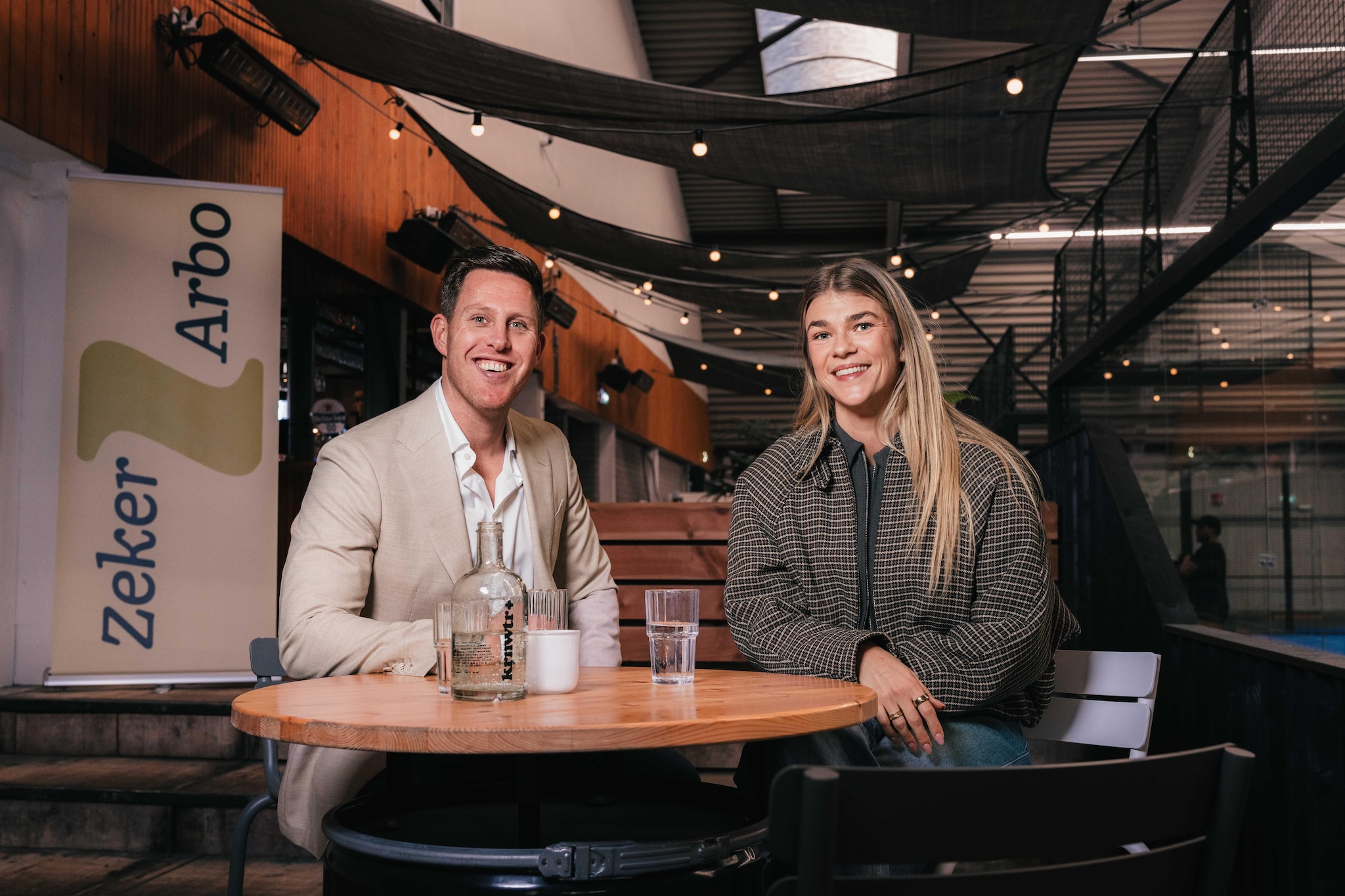 Remco Bouman, commercieel manager en Tess Lieder – Wester, ambassadeur ZekerArbo Remco Bouman, commercieel manager en Tess Lieder – Wester, ambassadeur ZekerArbo. Foto: ZekerArbo