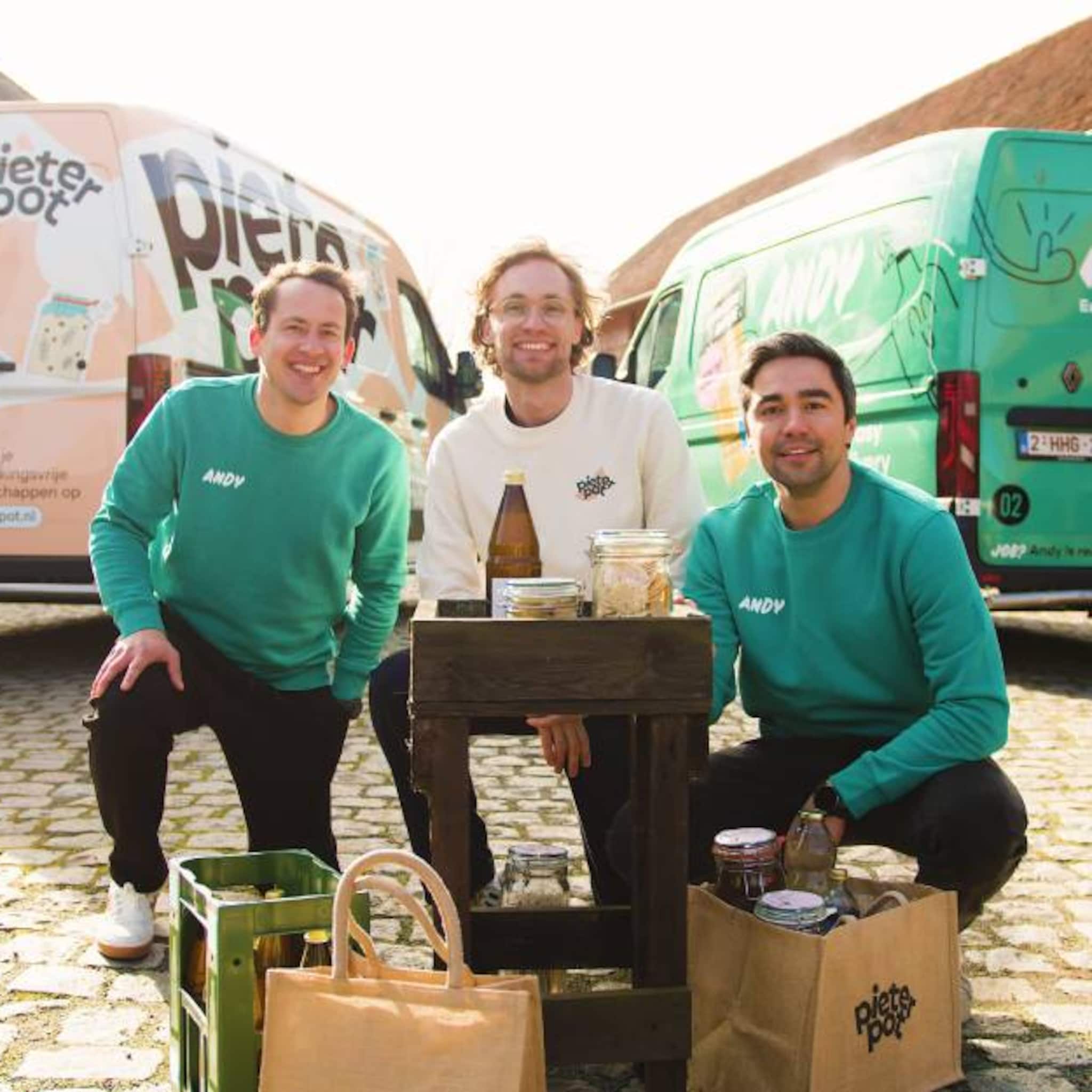 pieter pot andy drinks jouri schoemaker pieter jan wouters verpakkingsvrij