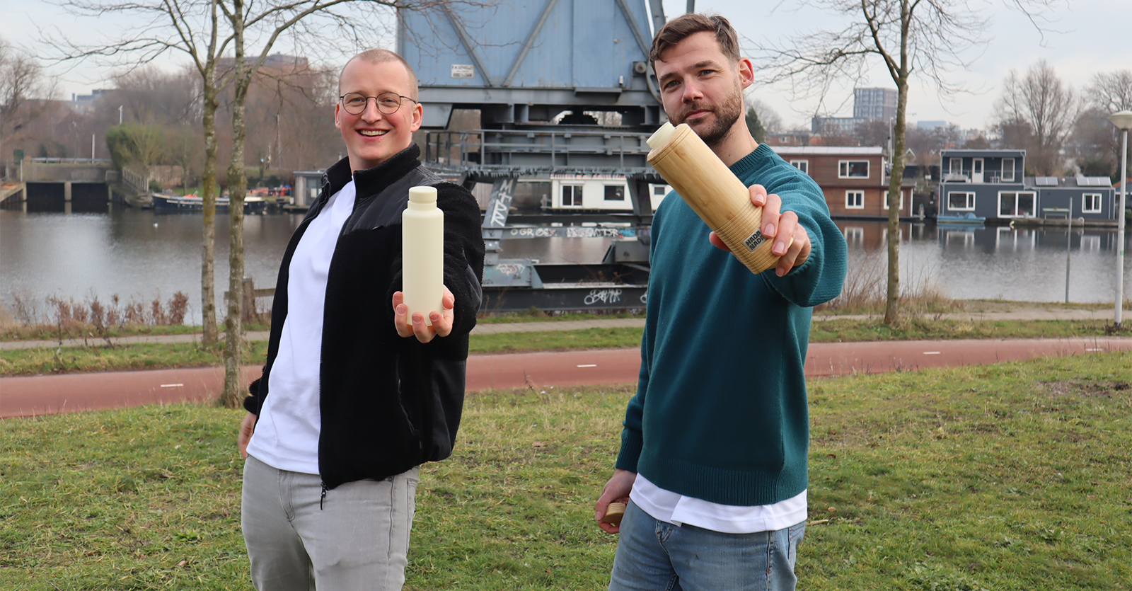 Bob Stoffels (links) en Tim Otterspoor van NADA NADA. Bob Stoffels (links) en Tim Otterspoor van NADA NADA. Eigen foto