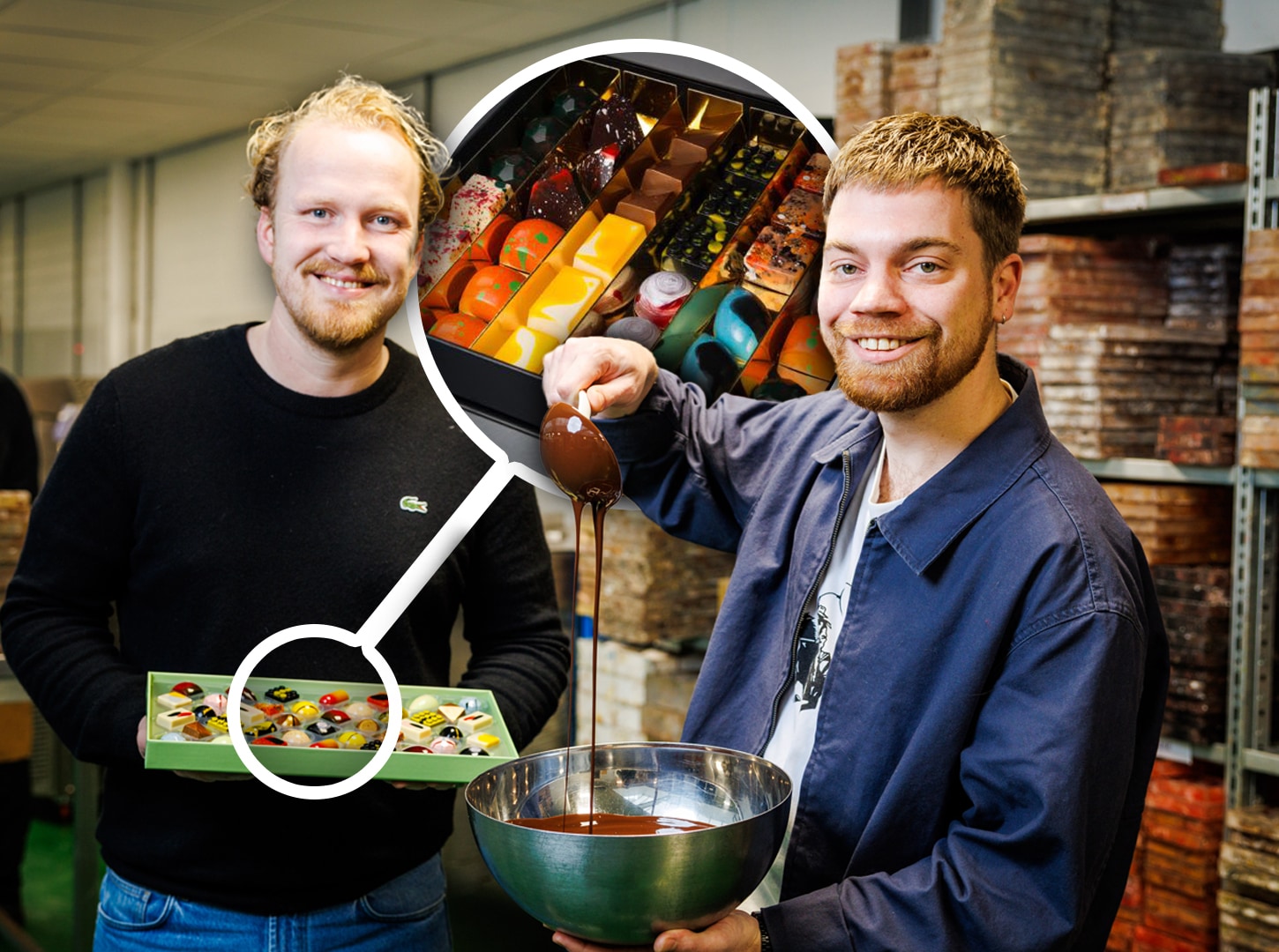 Wat als eenmanszaakje begon, is nu een bloeiende onderneming. Sep (links) doet de zaken, Dries de smaken. Wat als eenmanszaakje begon, is nu een bloeiende onderneming. Sep (links) doet de zaken, Dries de smaken. Foto: Jules van Iperen/Pix4Profs, Janneke Konings