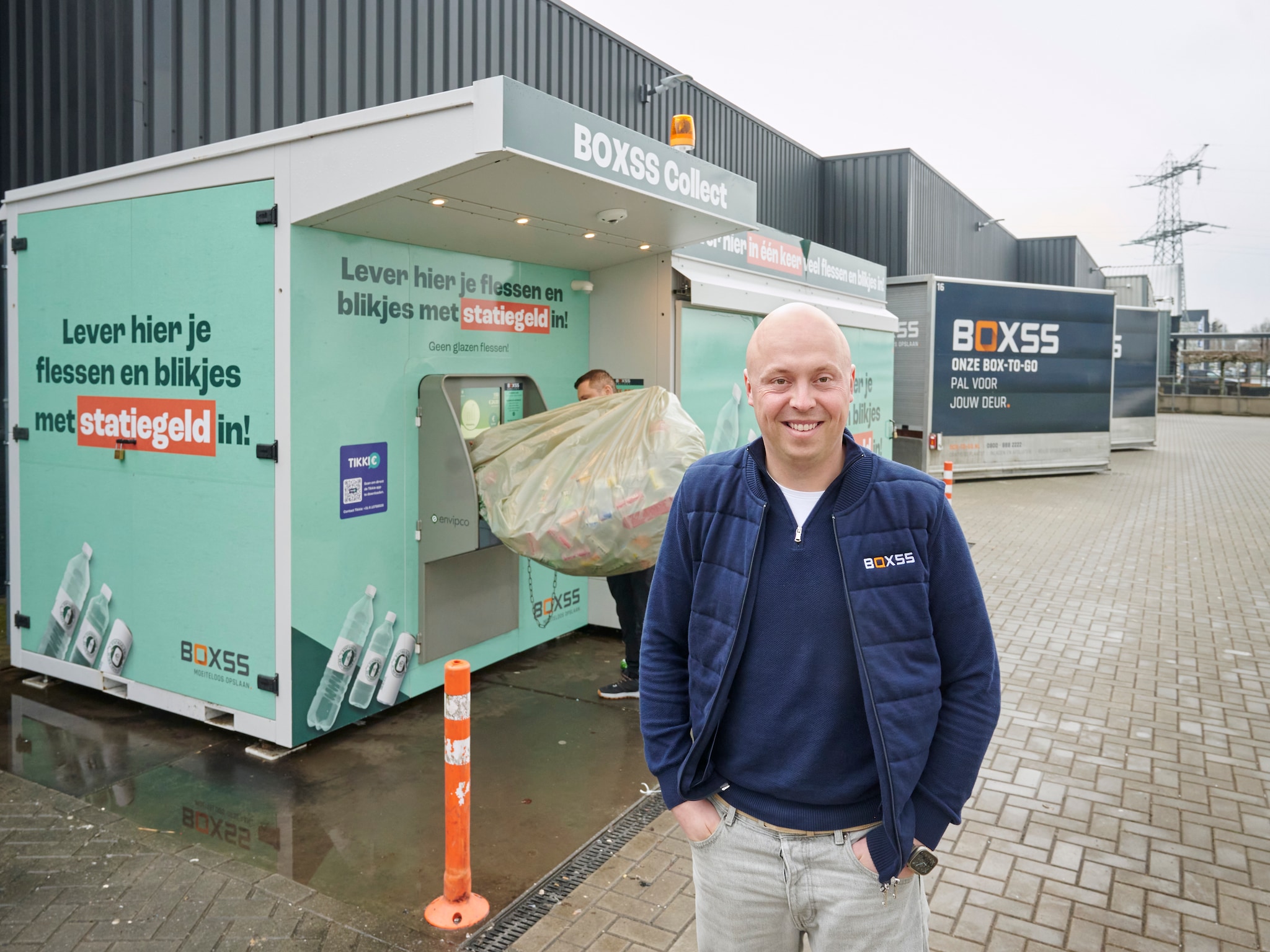 bulkautomaat bij boxss collect ook de politie en het leger komen bij ons blikjes inleveren