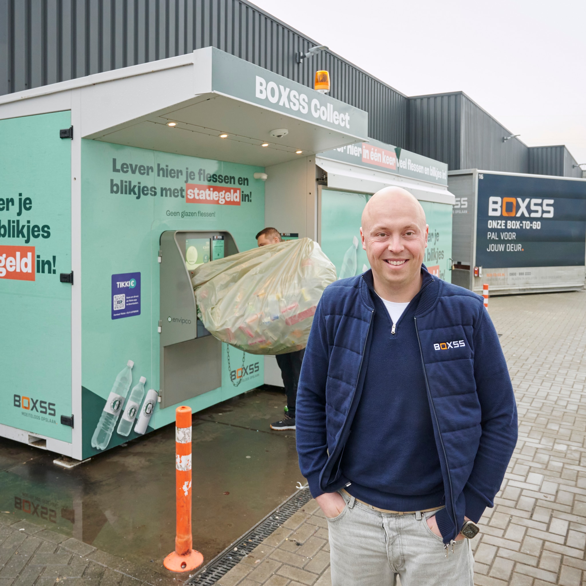 bulkautomaat bij boxss collect ook de politie en het leger komen bij ons blikjes inleveren