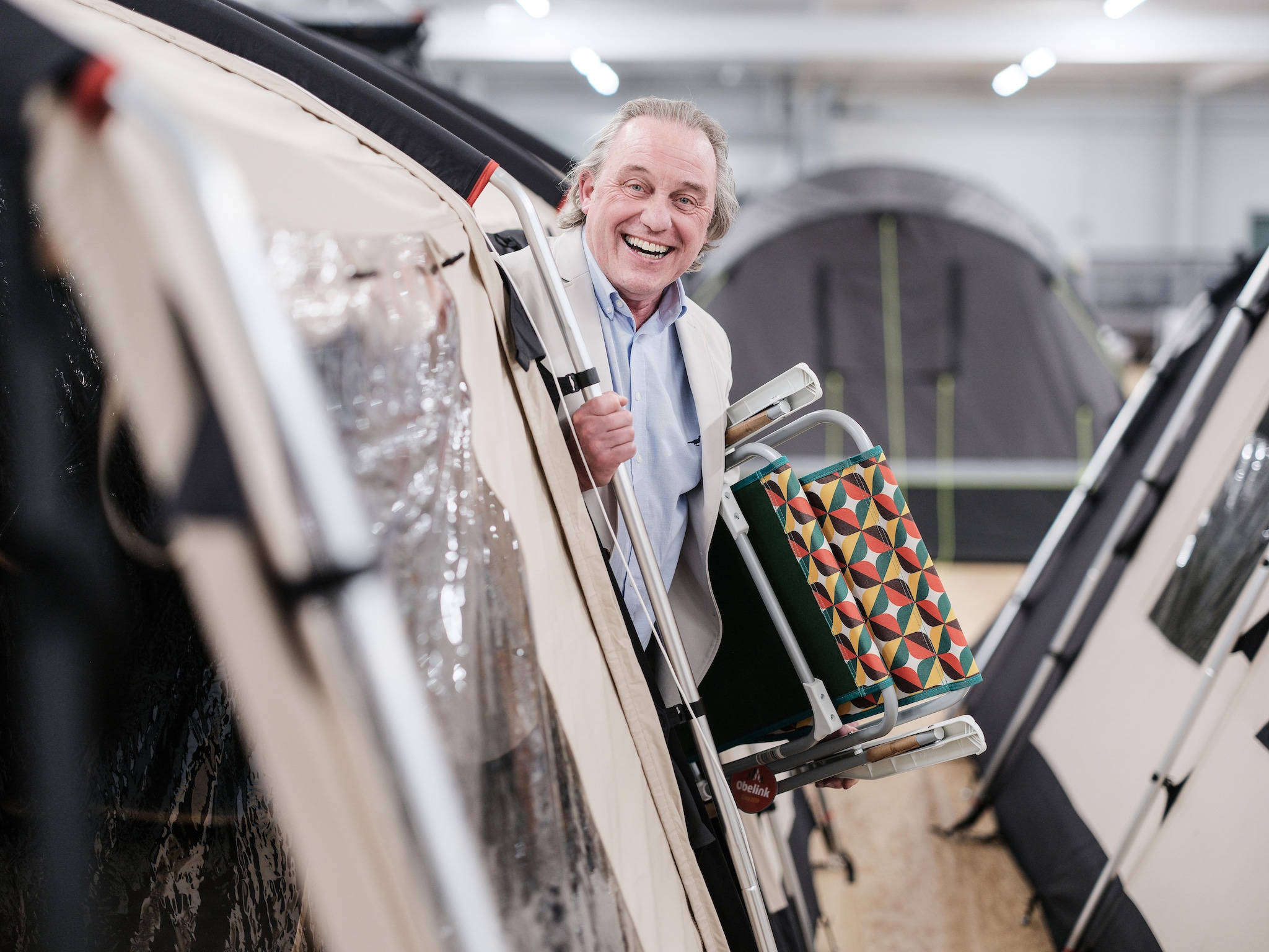 Berrie Velthuis in zijn zaak.