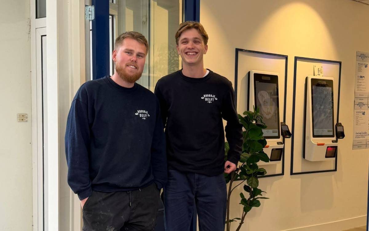 Jesse de Groot (links) en Noël Geurts van Broodje Delft. Foto: eigen beeld Jesse de Groot (links) en Noël Geurts van Broodje Delft. Foto: eigen beeld