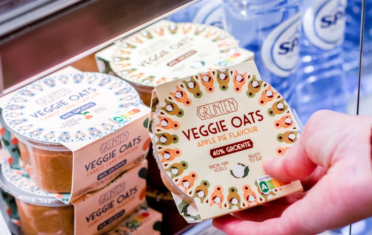 Berend ontwikkelde Veggie Oats: kant-en-klare havermout boordevol groenten.  Berend ontwikkelde Veggie Oats: kant-en-klare havermout boordevol groenten.