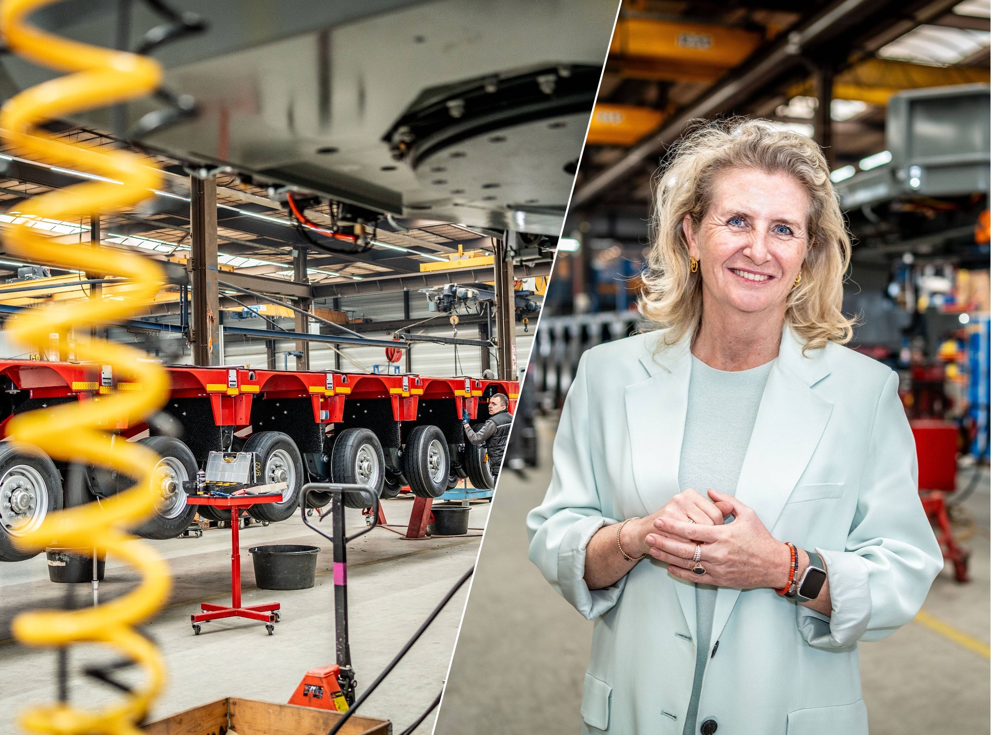 Nooteboom Trailers, met directeur Marinka Nooteboom. Foto: Eveline van Elk