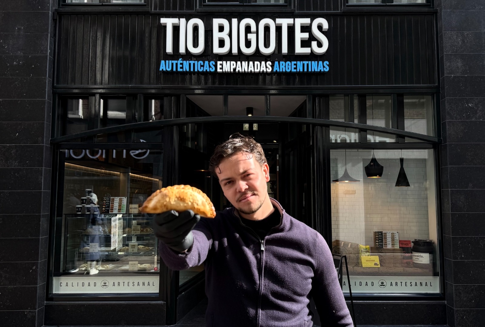 Lisandro Schoenmaker voor zijn franchiseconcept Tío Bigotes. Foto: eigen beeld