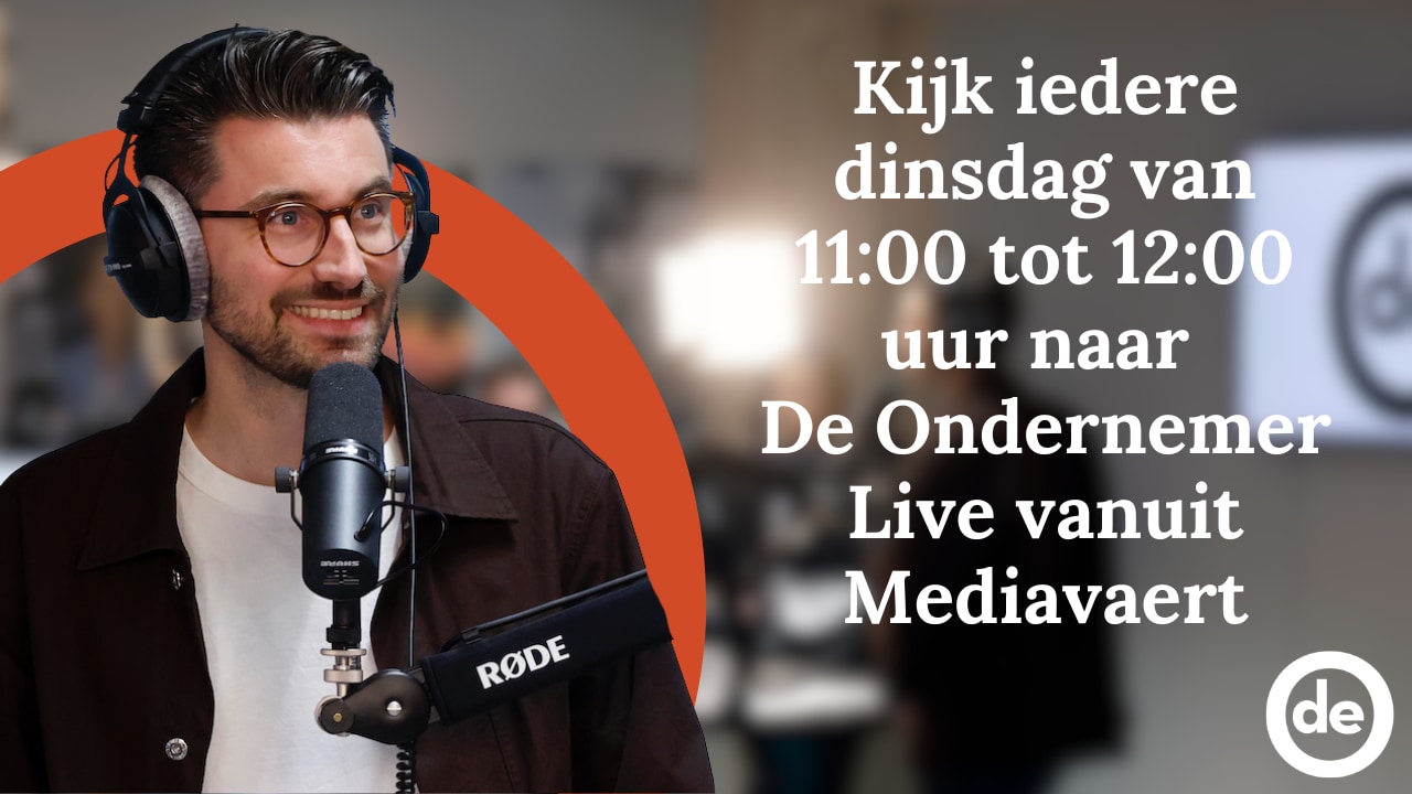 Kijk en luister elke dinsdag naar De Ondernemer Live. Beeld: eigen beeld.