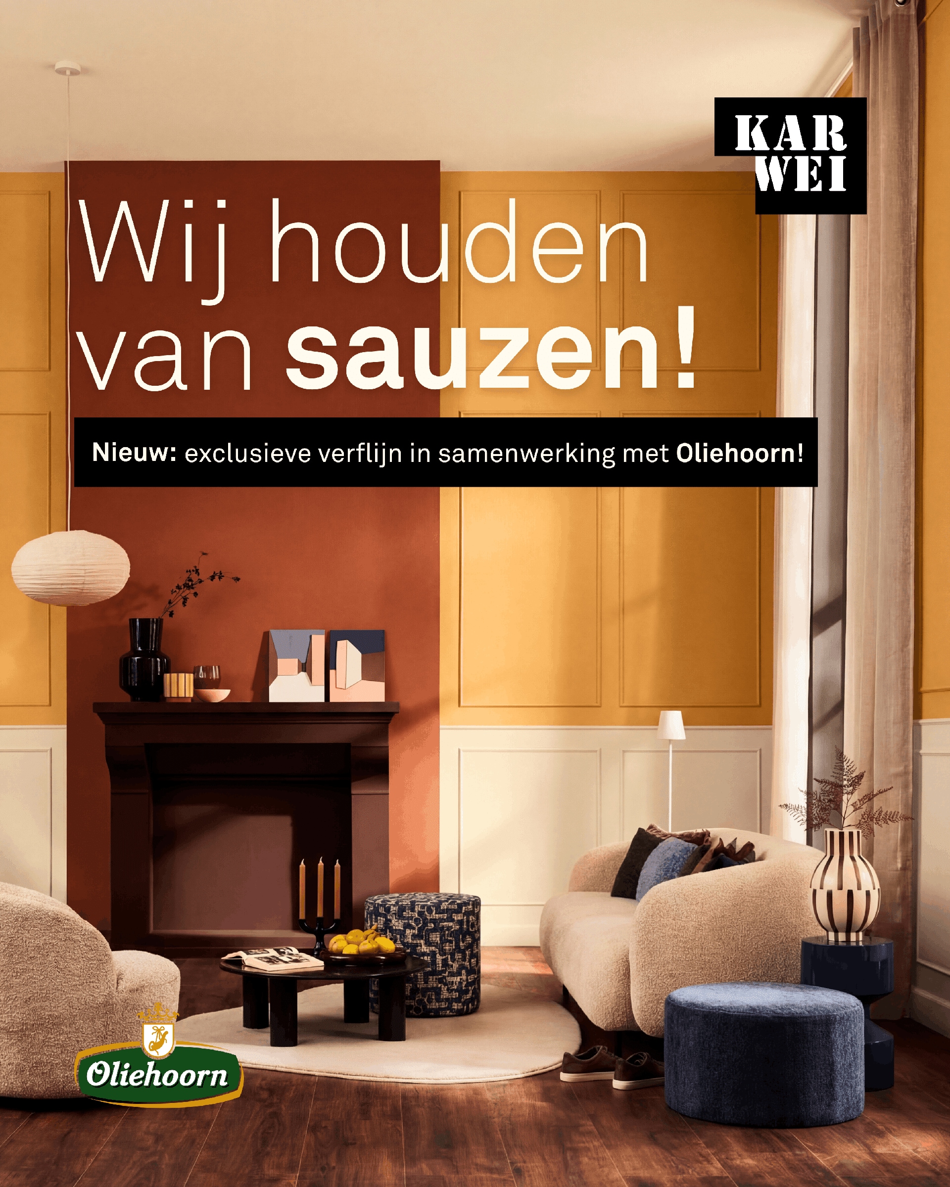 Ook KARWEI en Oliehoorn waagden zich aan 1 april. Ook KARWEI en Oliehoorn waagden zich aan 1 april. Eigen foto