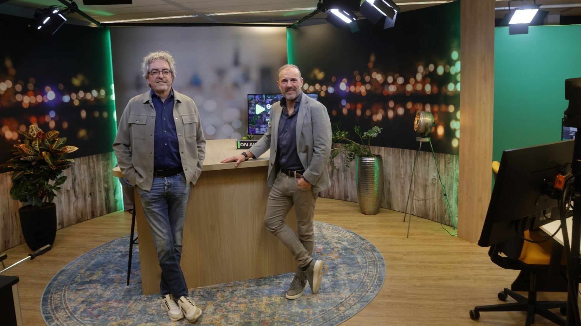 Jan Derksen en Marc Hak (rechts) van GetyourStudio. Jan Derksen en Marc Hak (rechts) van GetyourStudio. Foto: Ruud Voest