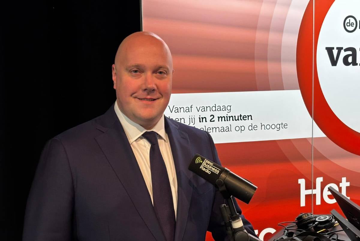 Minister van Werk en Participatie Thierry Aartsen vanaf de Dag van de ZZP'er. Foto: eigen beeld