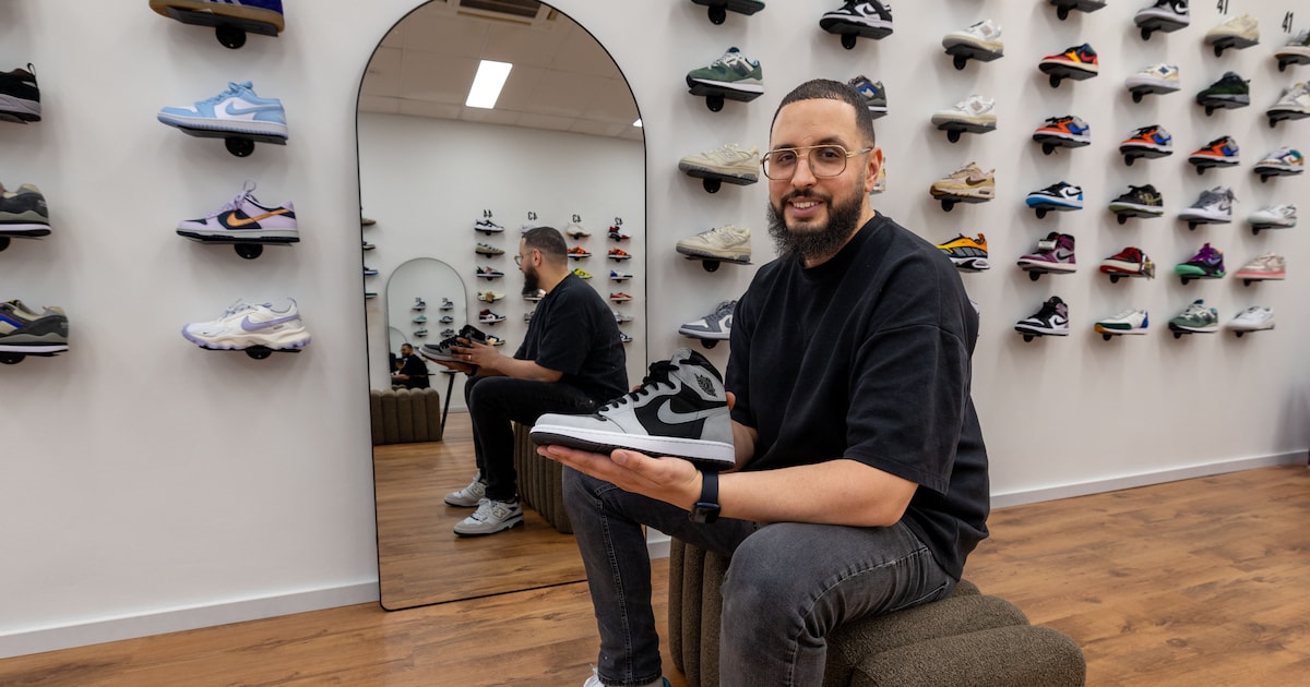 Soufian opent zijn eigen sneakerwinkel voor 1 euro huur: ‘Ik dacht: dit is vast oplichting’
