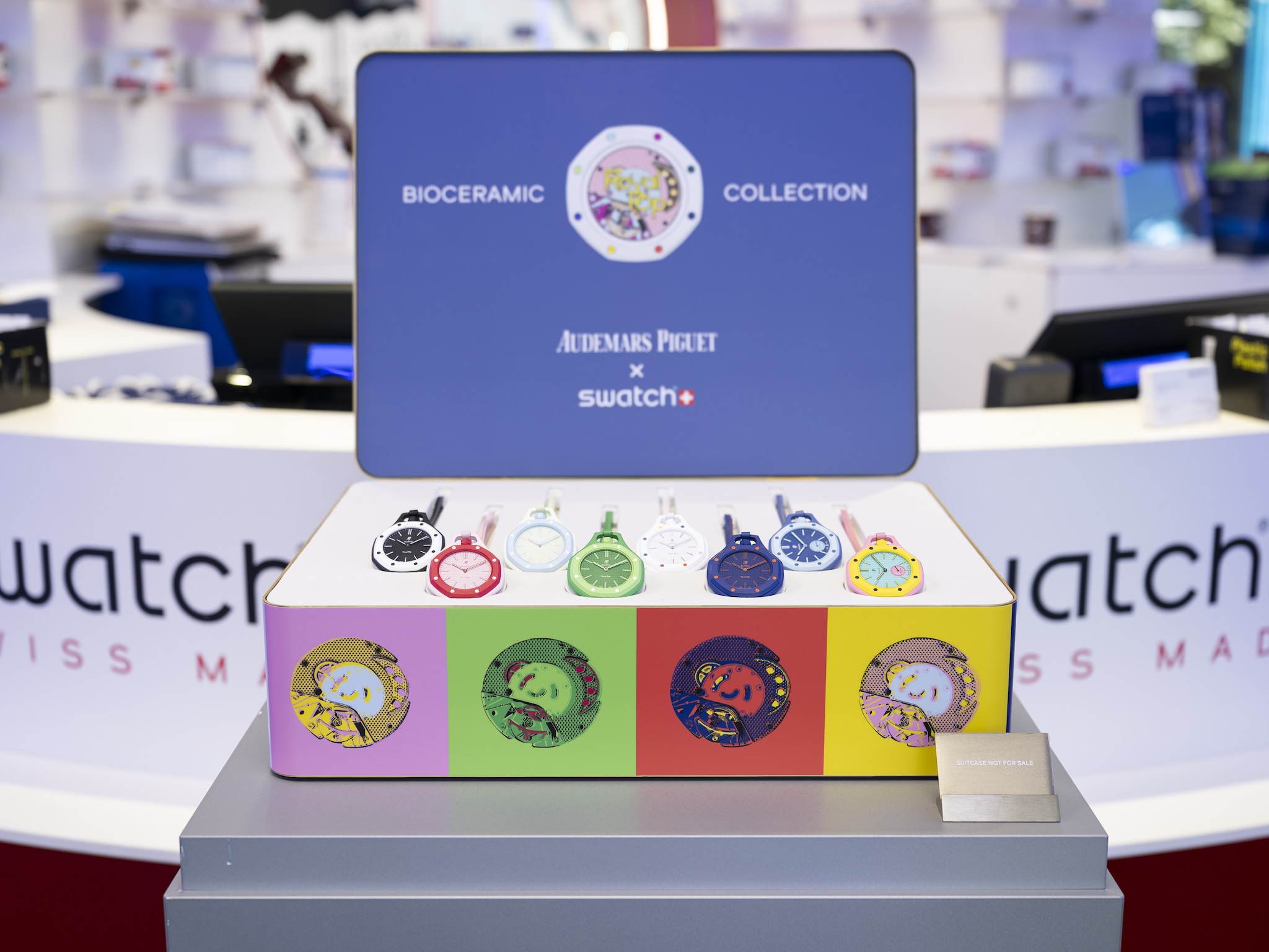 swatch sluit winkels extreme drukte royal pop horloges audemars piguet
