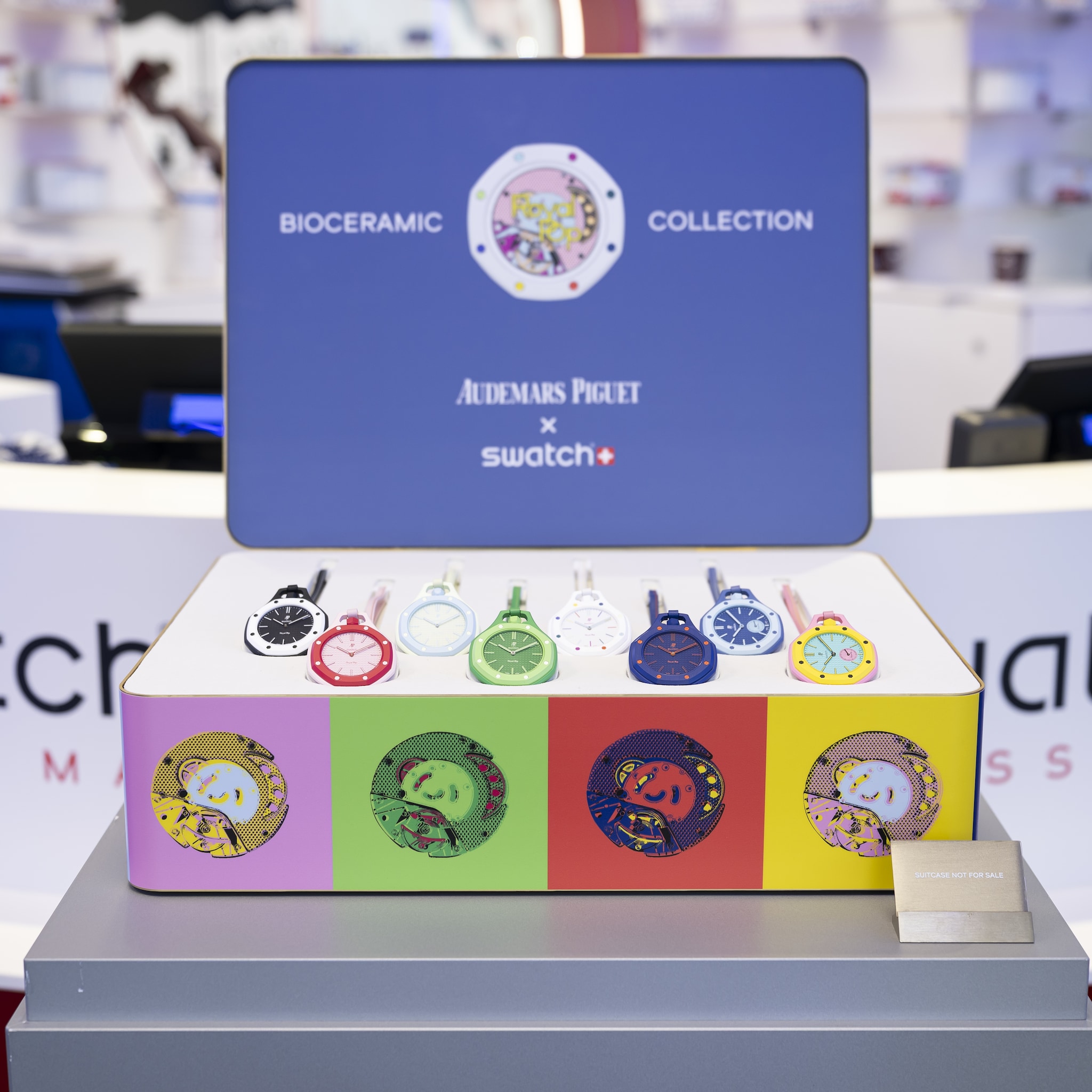 swatch sluit winkels extreme drukte royal pop horloges audemars piguet