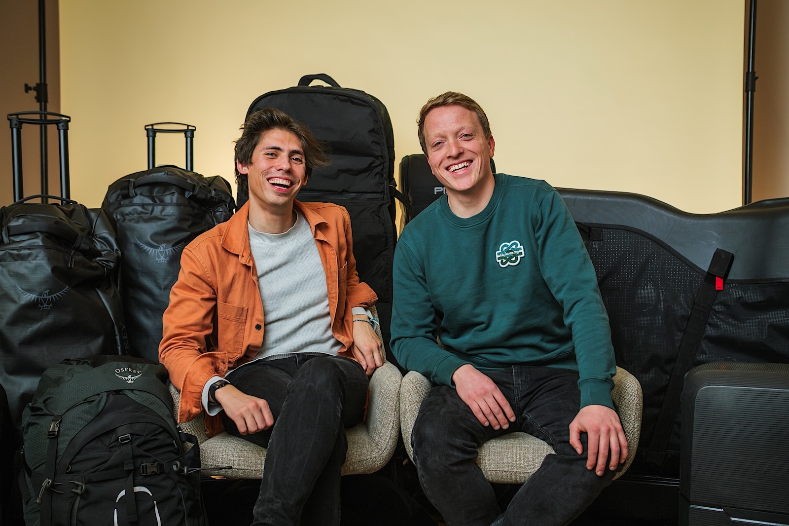 Oprichters en eigenaren van Bagbuddy Jim Cohen (l) en Joost Verkuijlen. Bagbuddy | Oprichters en eigenaren van Bagbuddy Jim Cohen (l) en Joost Verkuijlen.